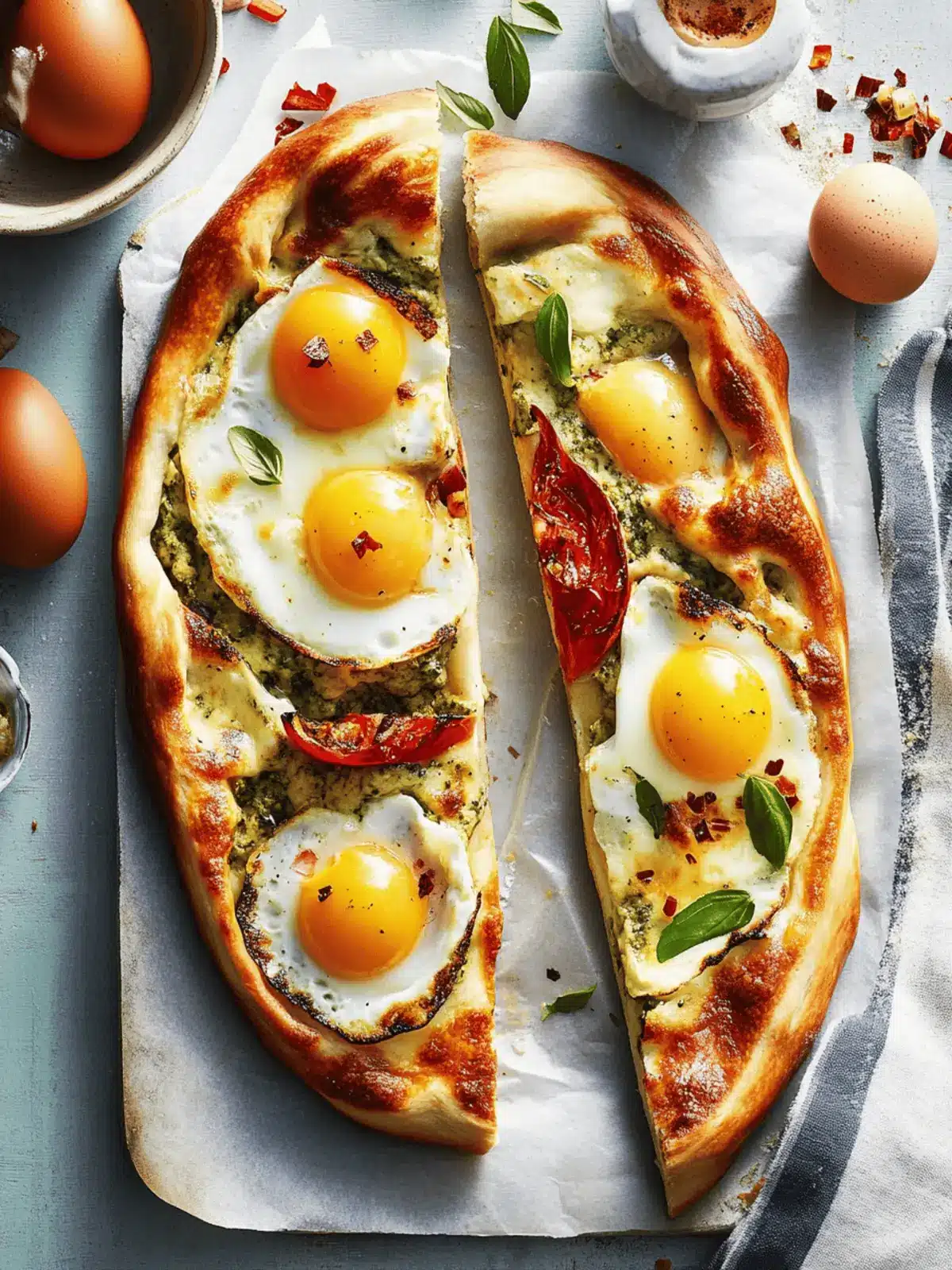 Delicious Turkish Pide with Eggs and Sucuk You ll Crave! 4 Turkish Pide with Eggs and Sucuk