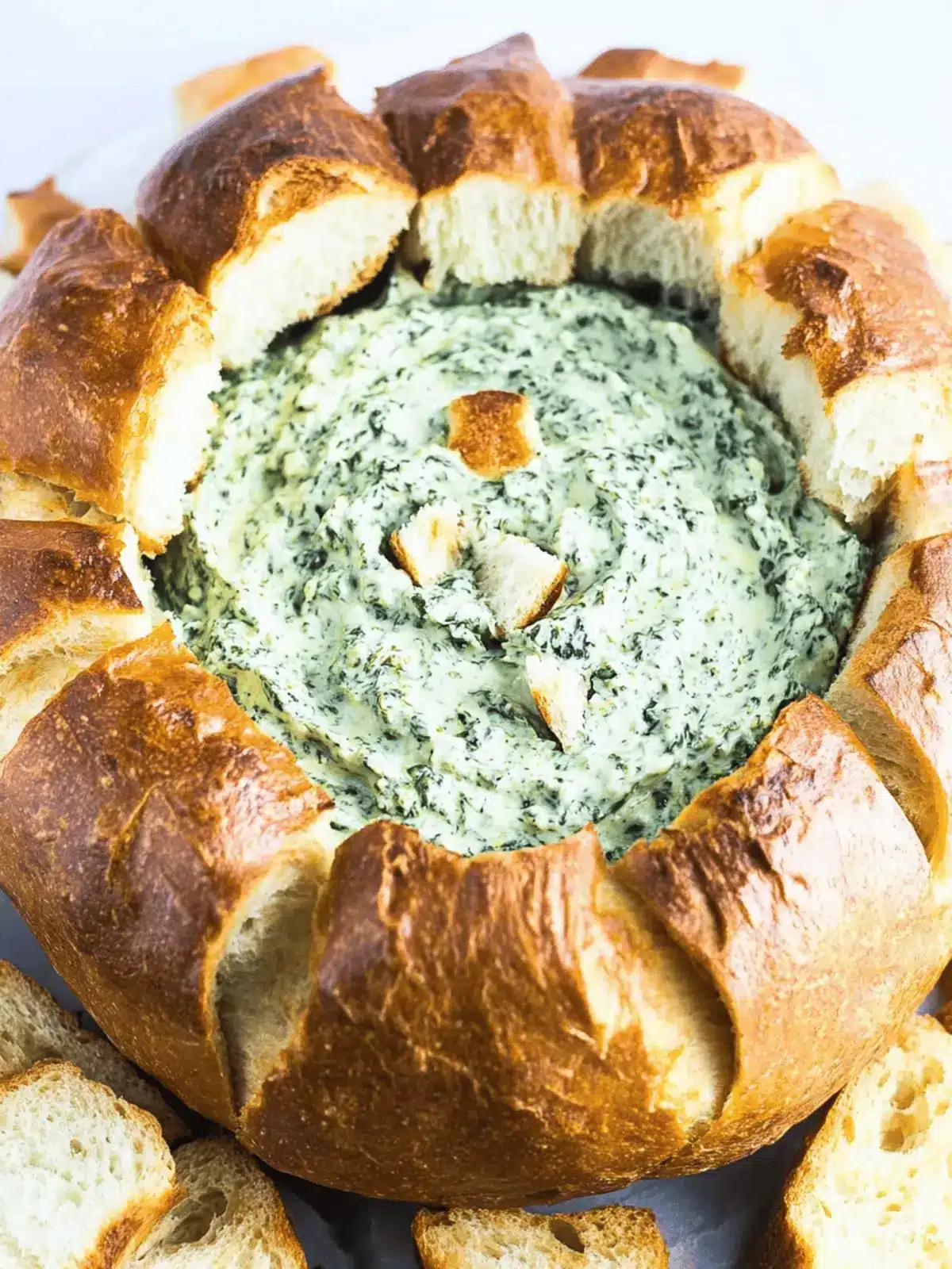 Spinach Dip in a Bread Bowl That Wow Your Guests Instantly 4 Spinach Dip In A Bread Bowl
