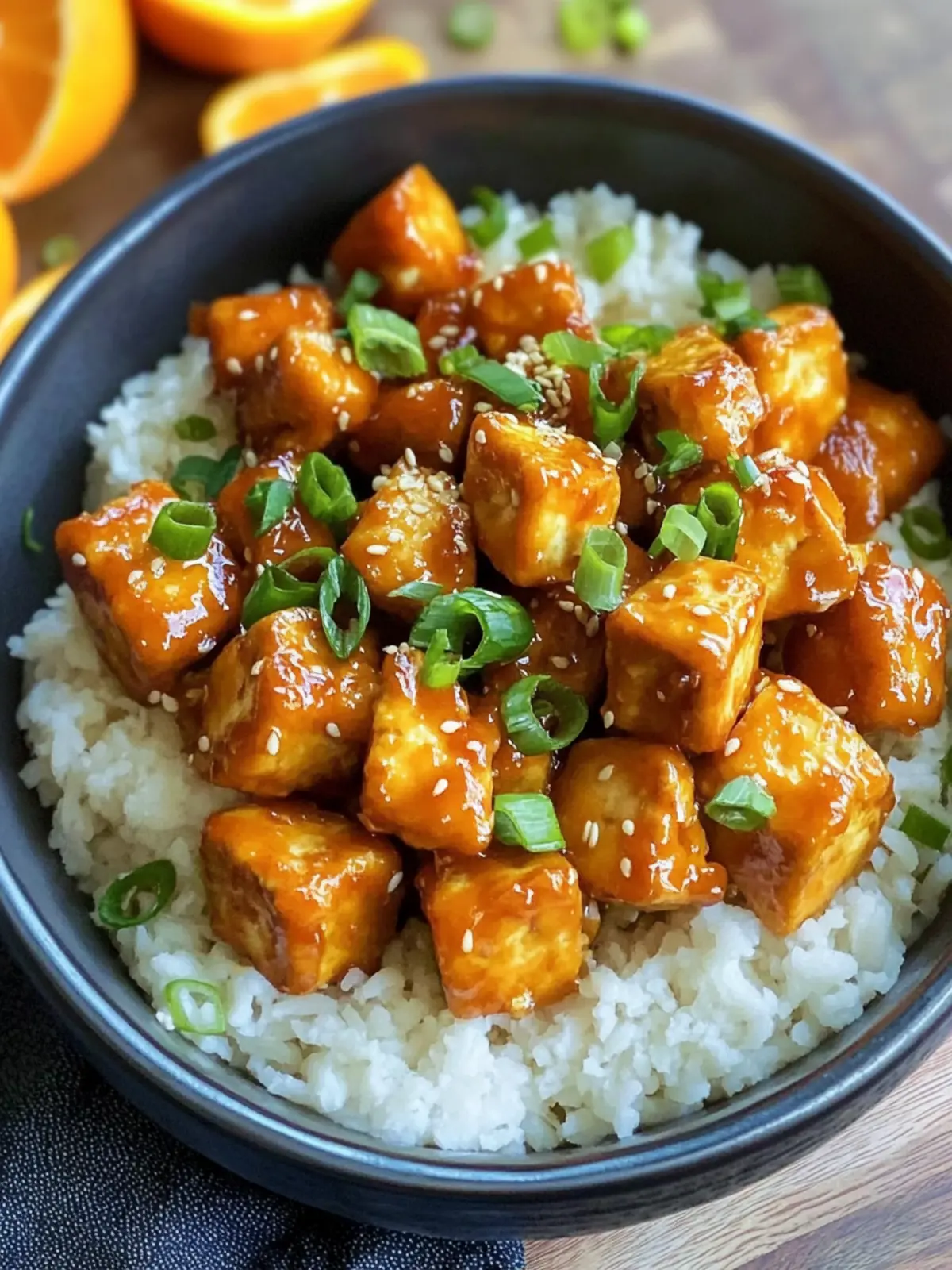 Vegan Orange Chicken (Tofu) That's Crispy and Irresistible 3 Vegan Orange Chicken (Tofu)