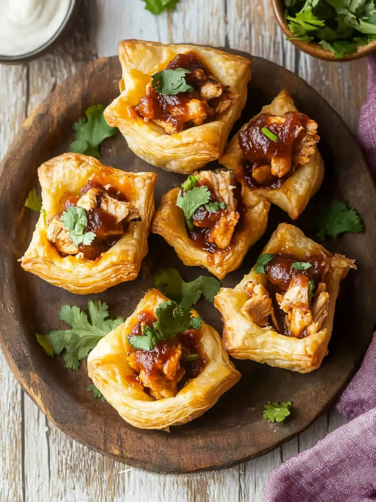 Sweet & Spicy BBQ Chicken Puff Pastry Cups That Wow Every Bite 2 Sweet & Spicy BBQ Chicken Puff Pastry Cups