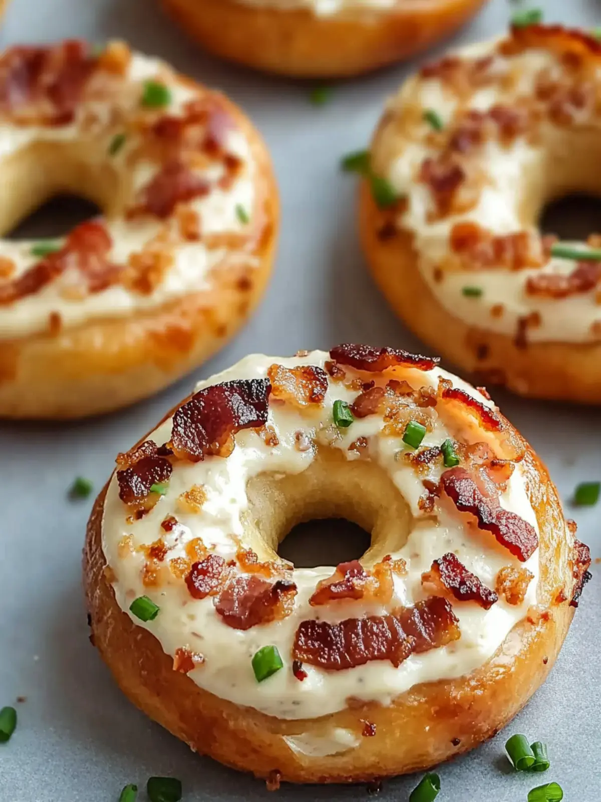 Zesty Bacon Cream Cheese Bagels