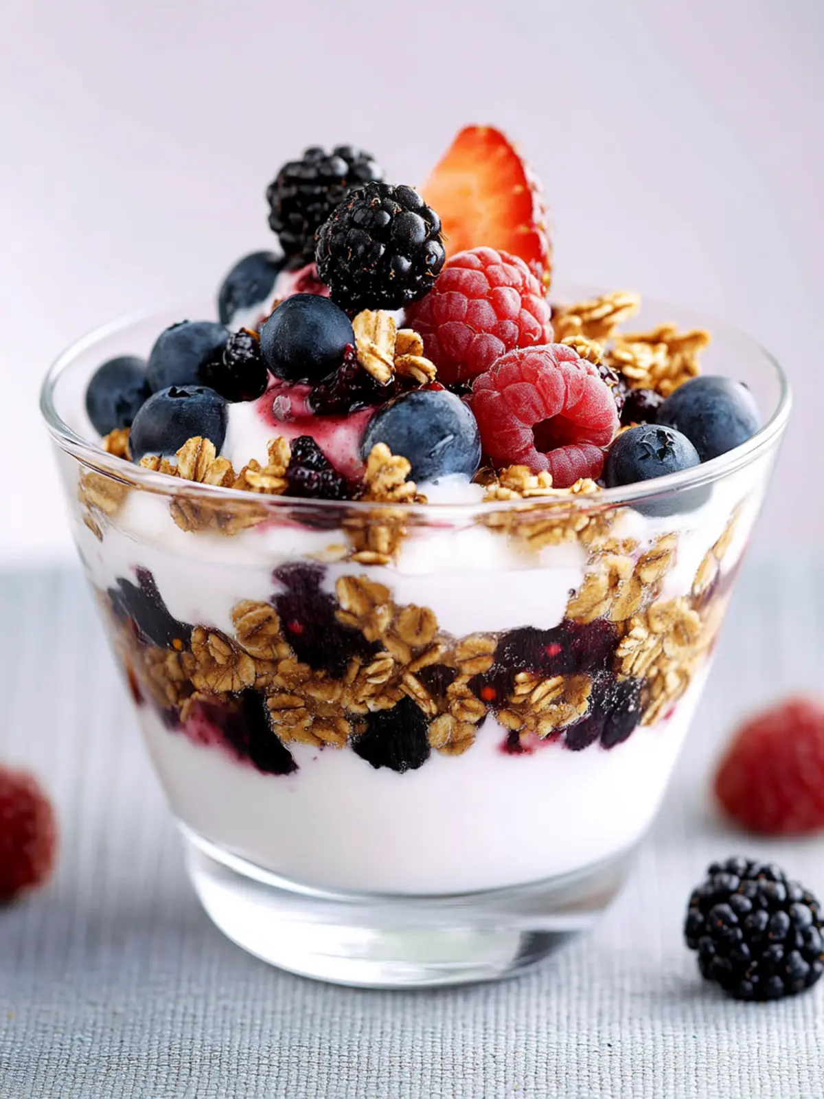 Breakfast berry fro-yo
