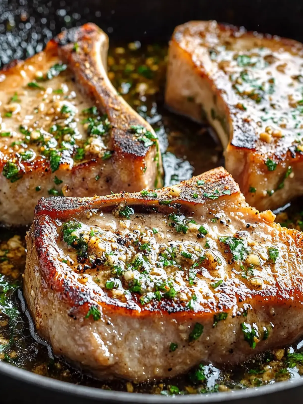 Garlic Butter Pan Seared Pork Chops: Quick and Juicy Delight 4 Garlic Butter Pan Seared Pork Chops