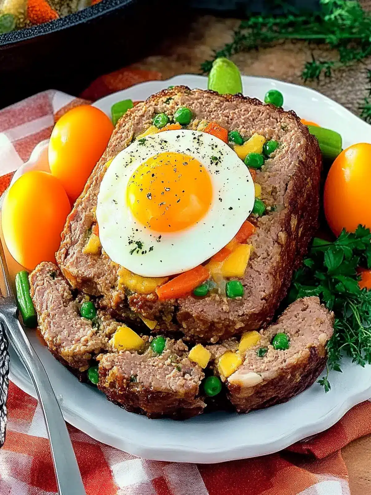 Delicious Stuffed Meatloaf with Egg for Cozy Family Dinners 4 Stuffed meatloaf with egg