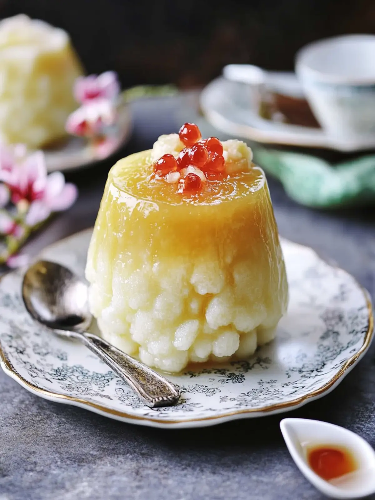 Palm sugar sago pudding- Lunar New Year desserts