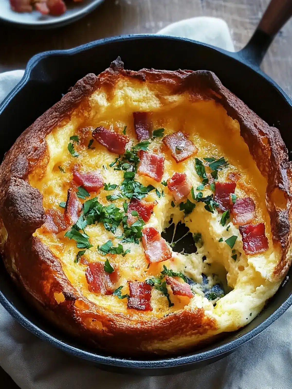 Savory Cheddar & Bacon Dutch Baby: A Delightful Treat!