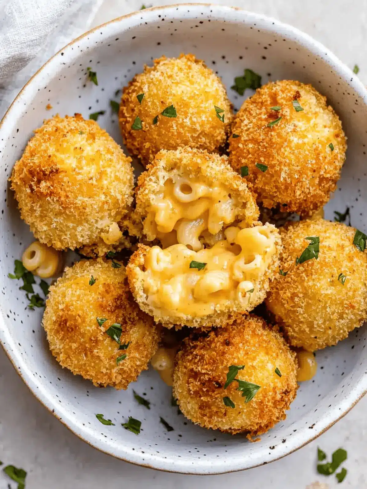 Air Fryer Mac and Cheese Balls