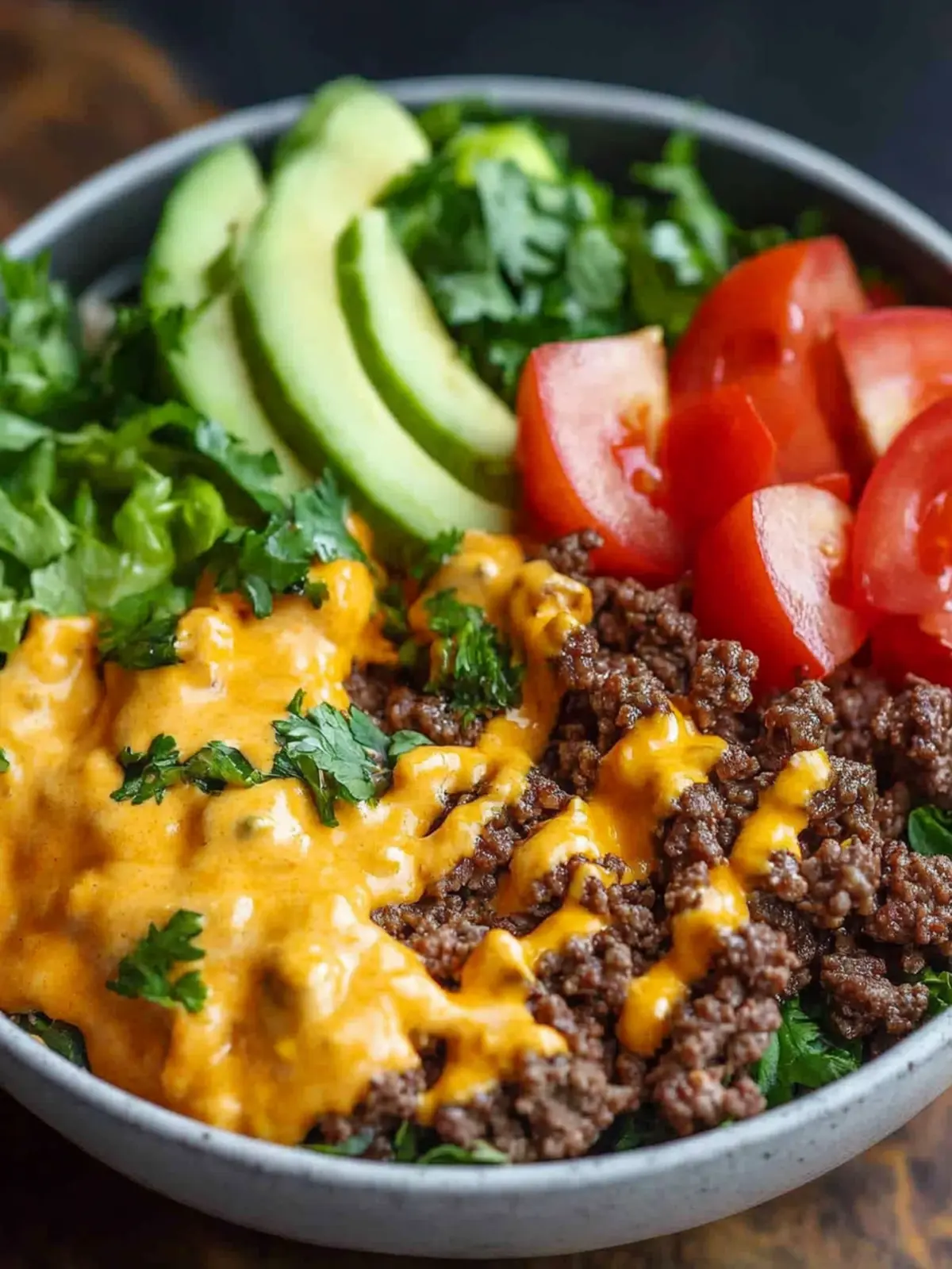 High-Protein Cheeseburger Bowls: Low-Carb Meal Prep Magic 3 High-Protein Cheeseburger Bowls Recipe Low-Carb Meal Prep with Ground Beef & Burger Sauce