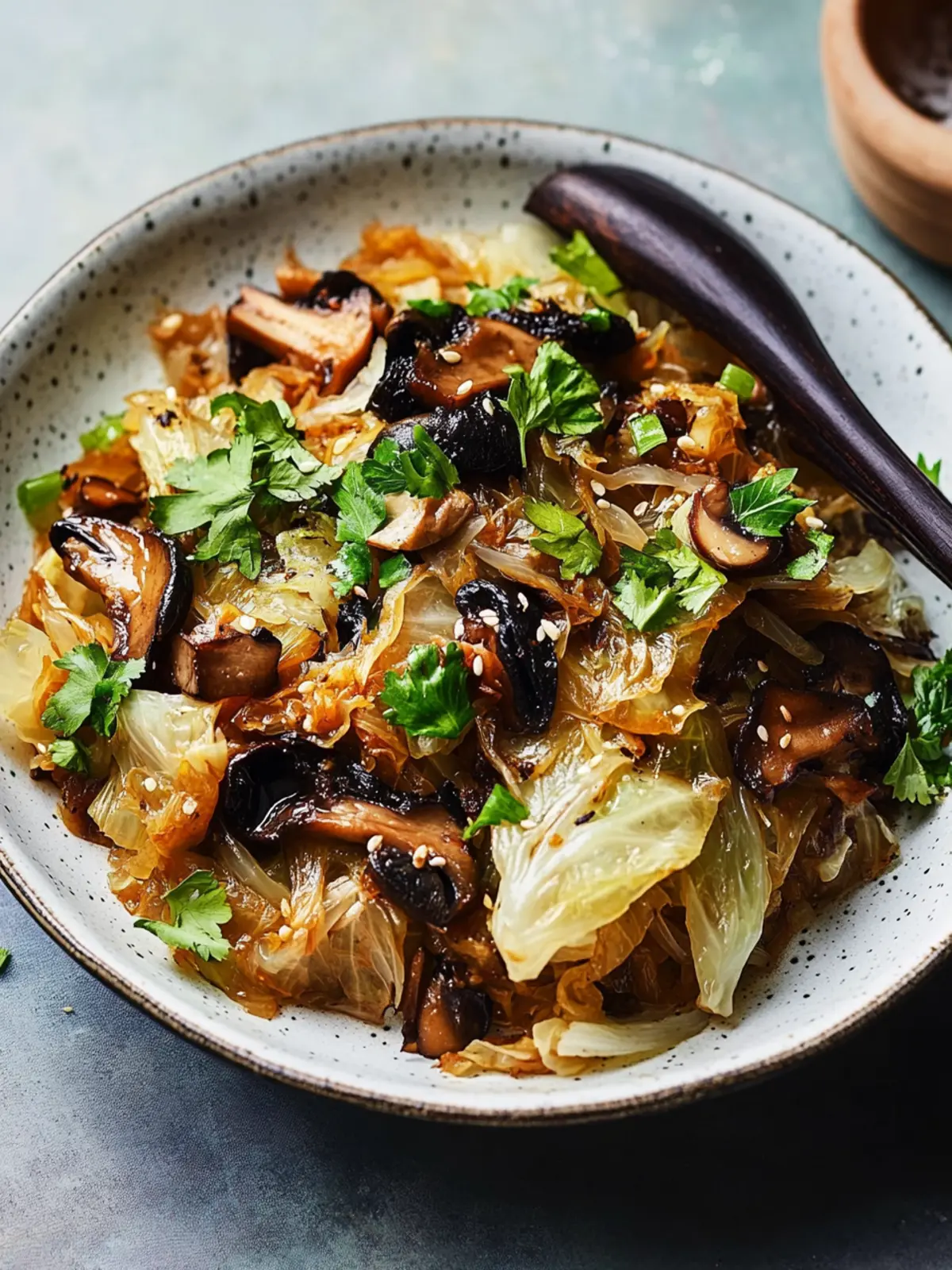 Chap Chye (Braised Cabbage and Mushrooms)