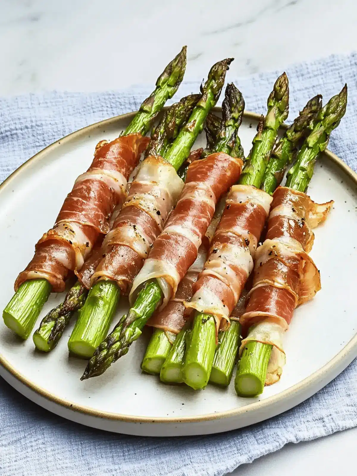 Asparagus Wrapped in Crisp Prosciutto