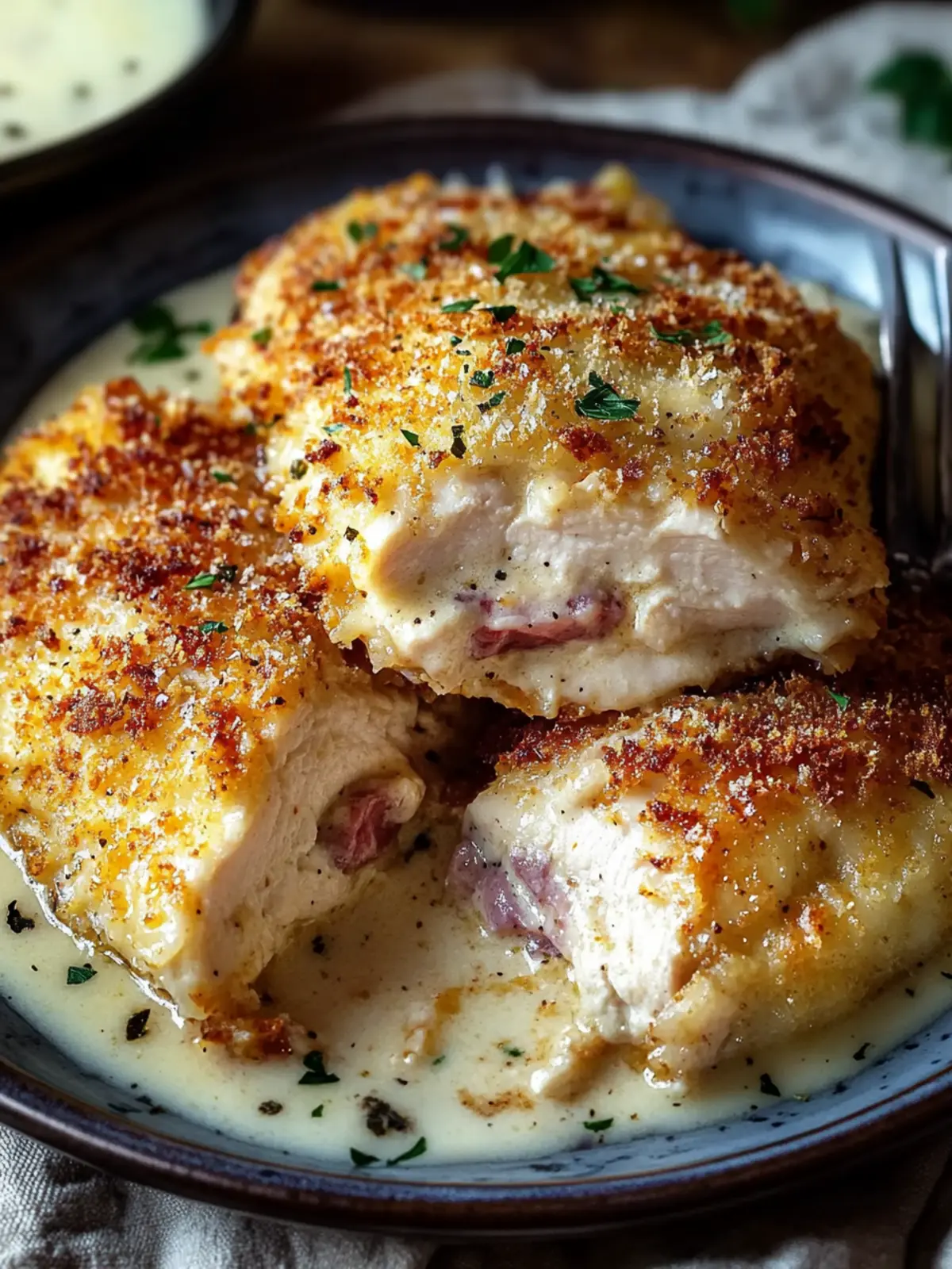 Creamy Chicken Cordon Bleu