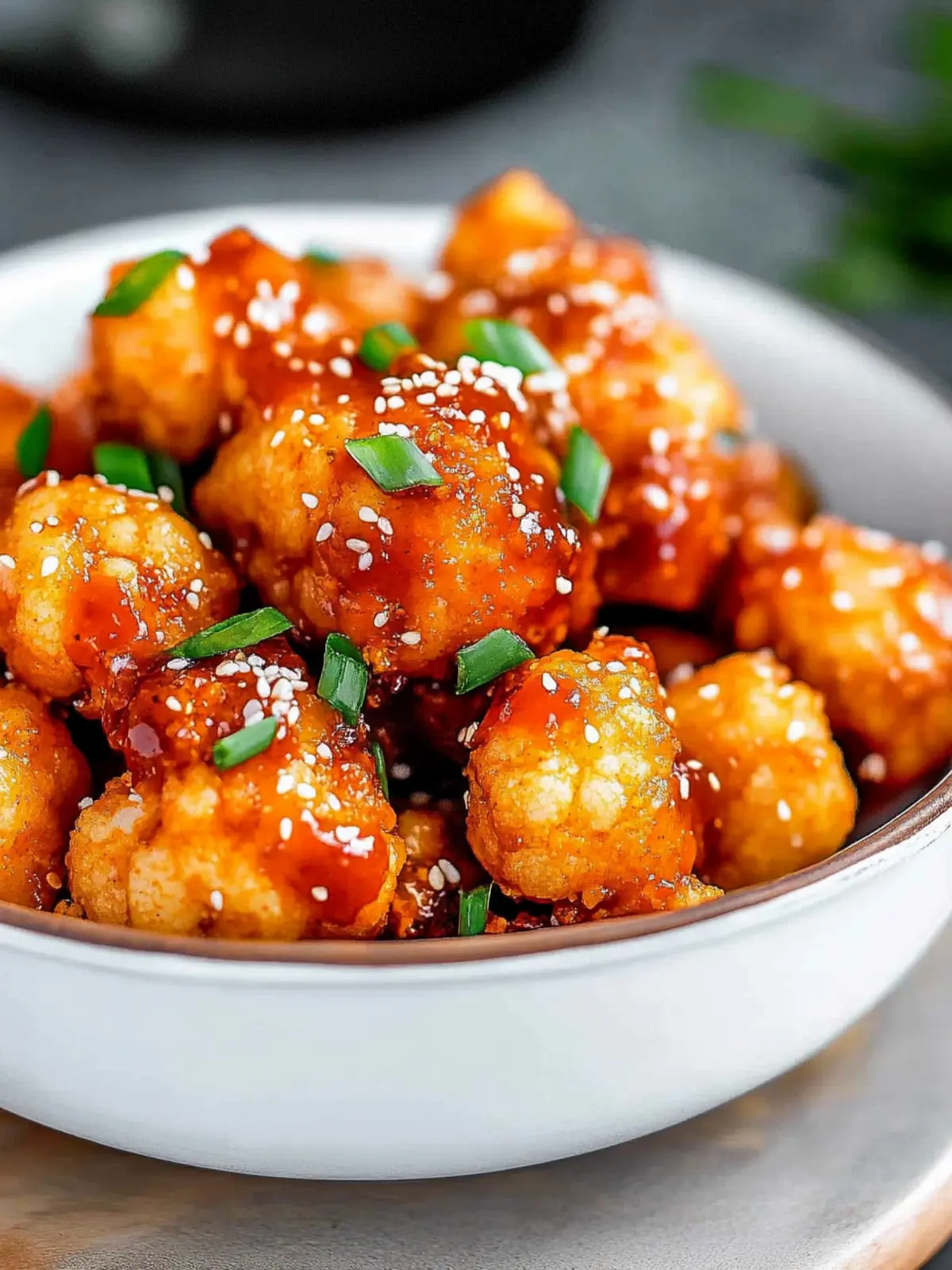 Breaded and Spicy Gochujang Cauliflower