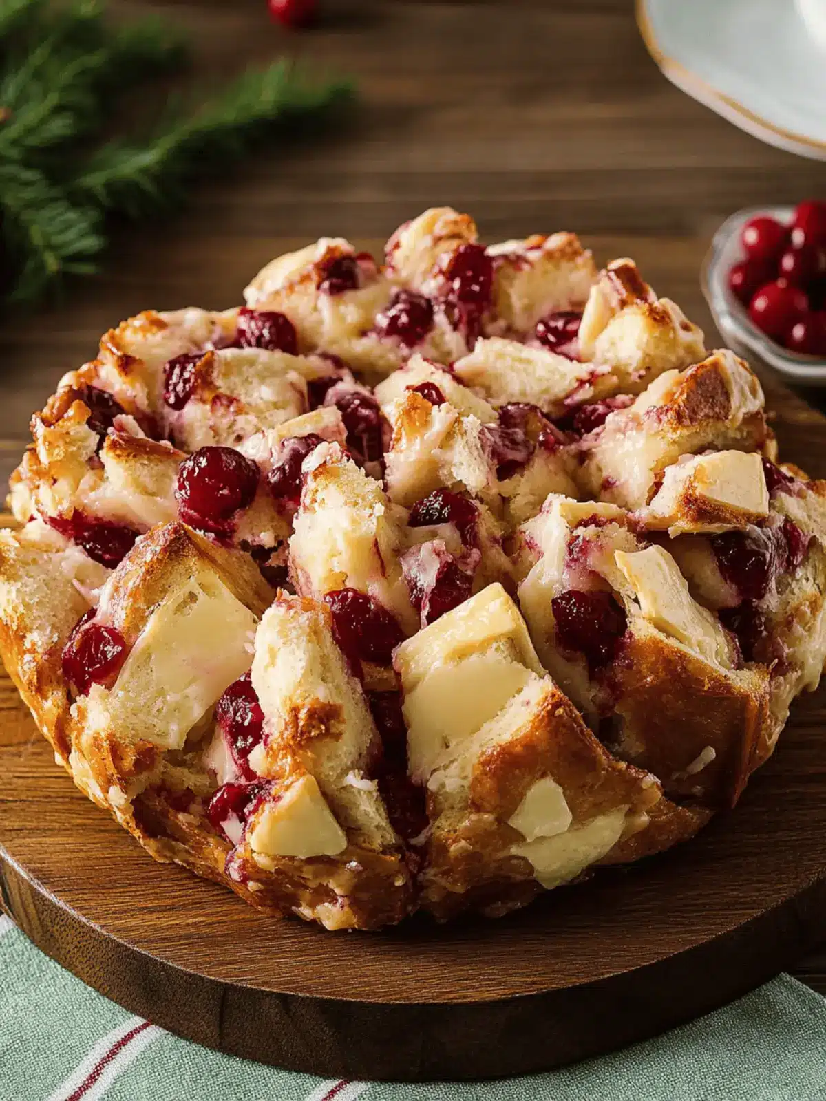 Cranberry Brie Pull-Apart Bread to Wow Your Guests Today 3 Cranberry Brie Pull-Apart Bread