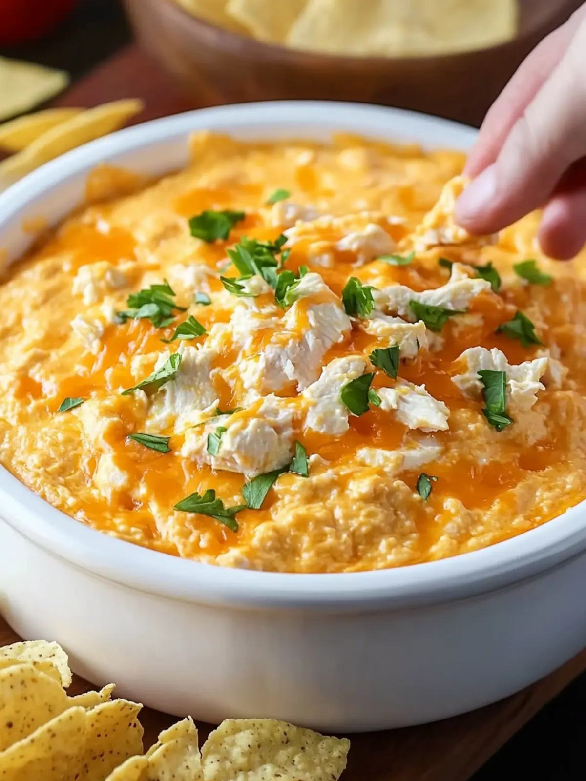 SLOW COOKER BUFFALO CHICKEN DIP