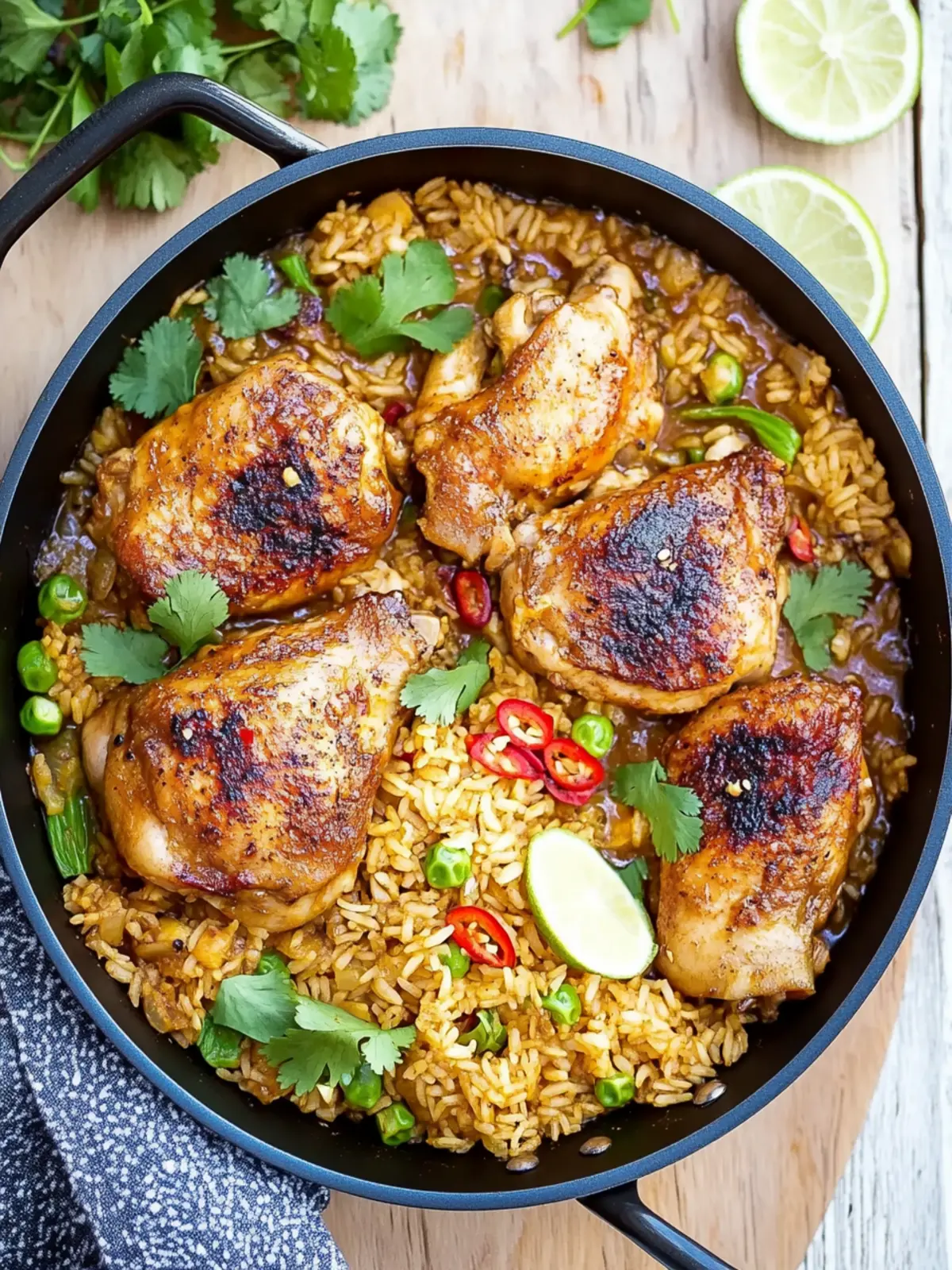 One-pan Satay-style Chicken and Rice