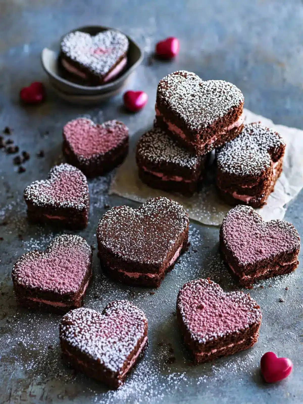 Heart Shaped Brownies