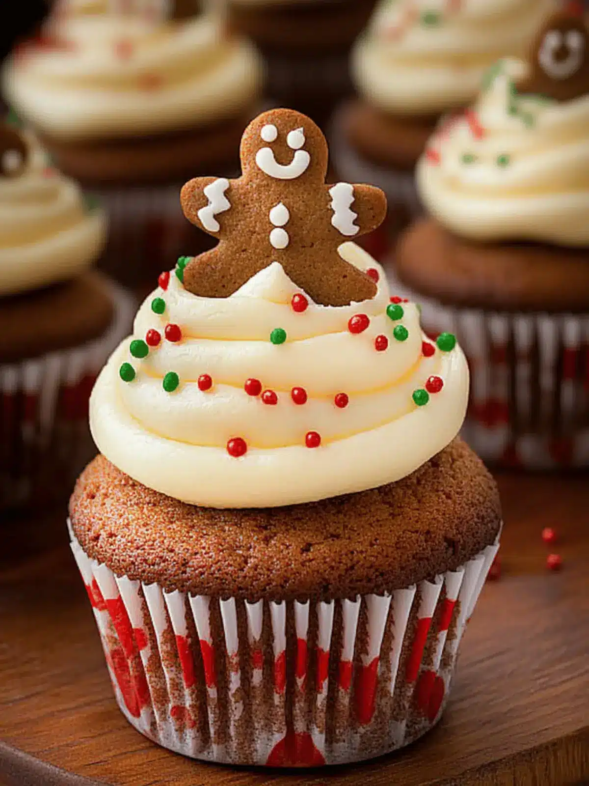 Gingerbread Cupcakes {with Cream Cheese Frosting}