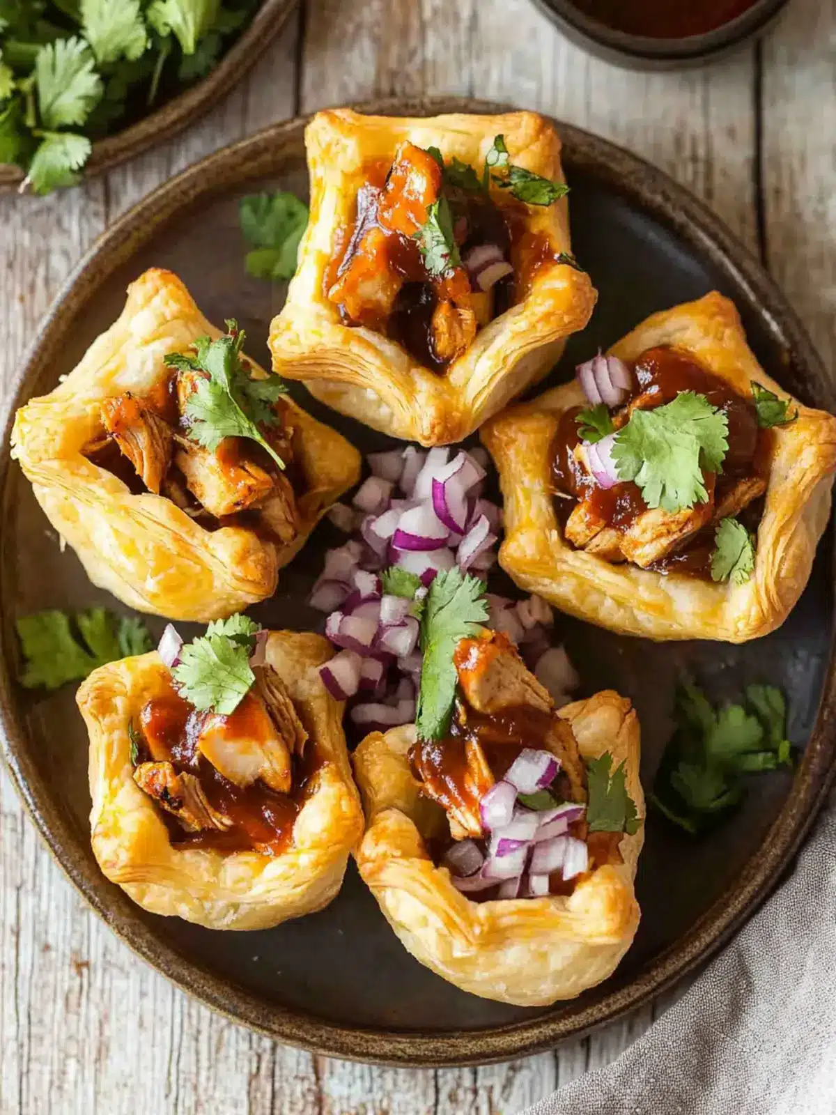 Sweet & Spicy BBQ Chicken Puff Pastry Cups That Wow Every Bite 4 Sweet & Spicy BBQ Chicken Puff Pastry Cups