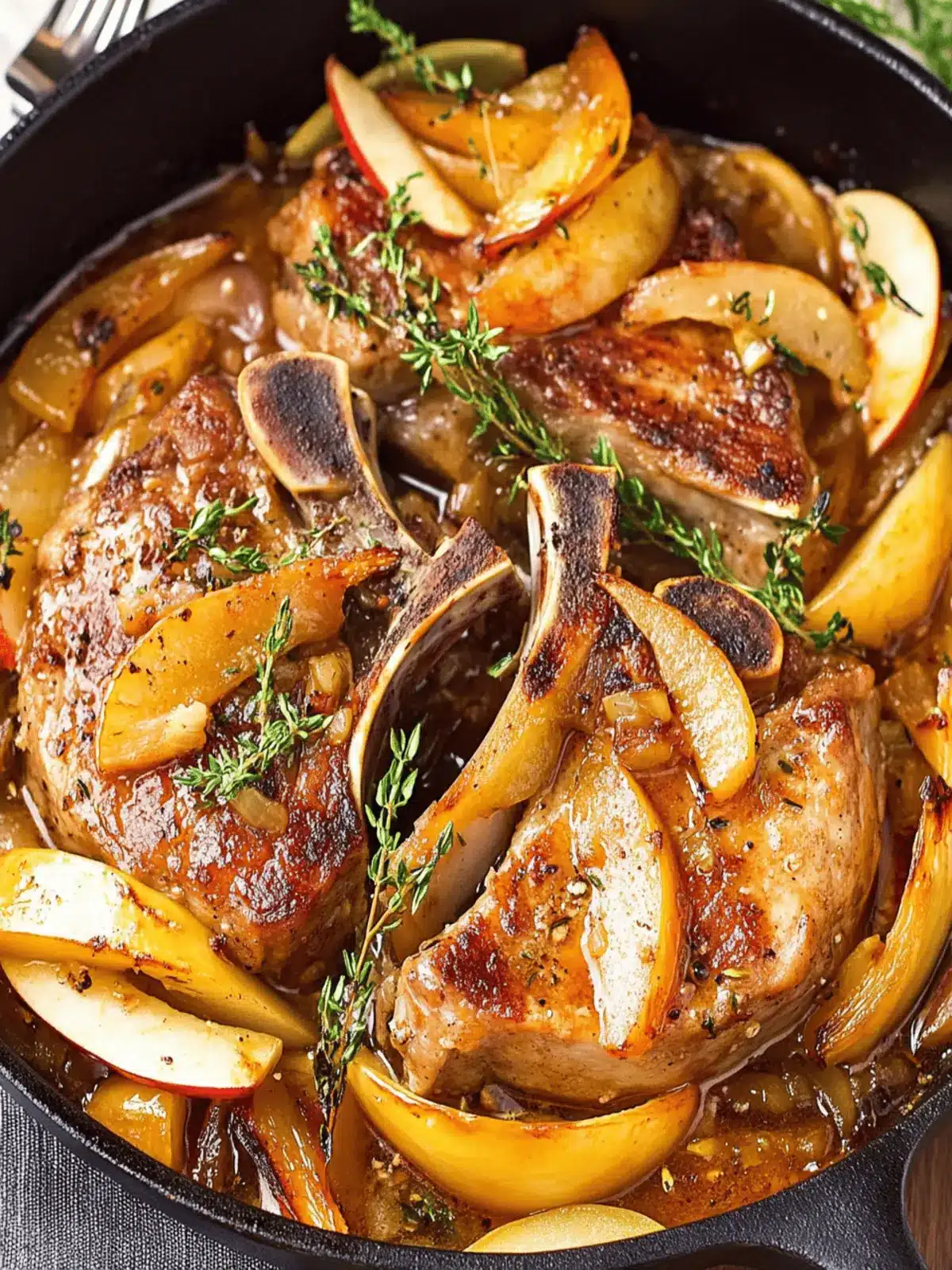 Savory Pork Chops with Apples and Onions for Cozy Nights 4 Pork Chops with Apples and Onions