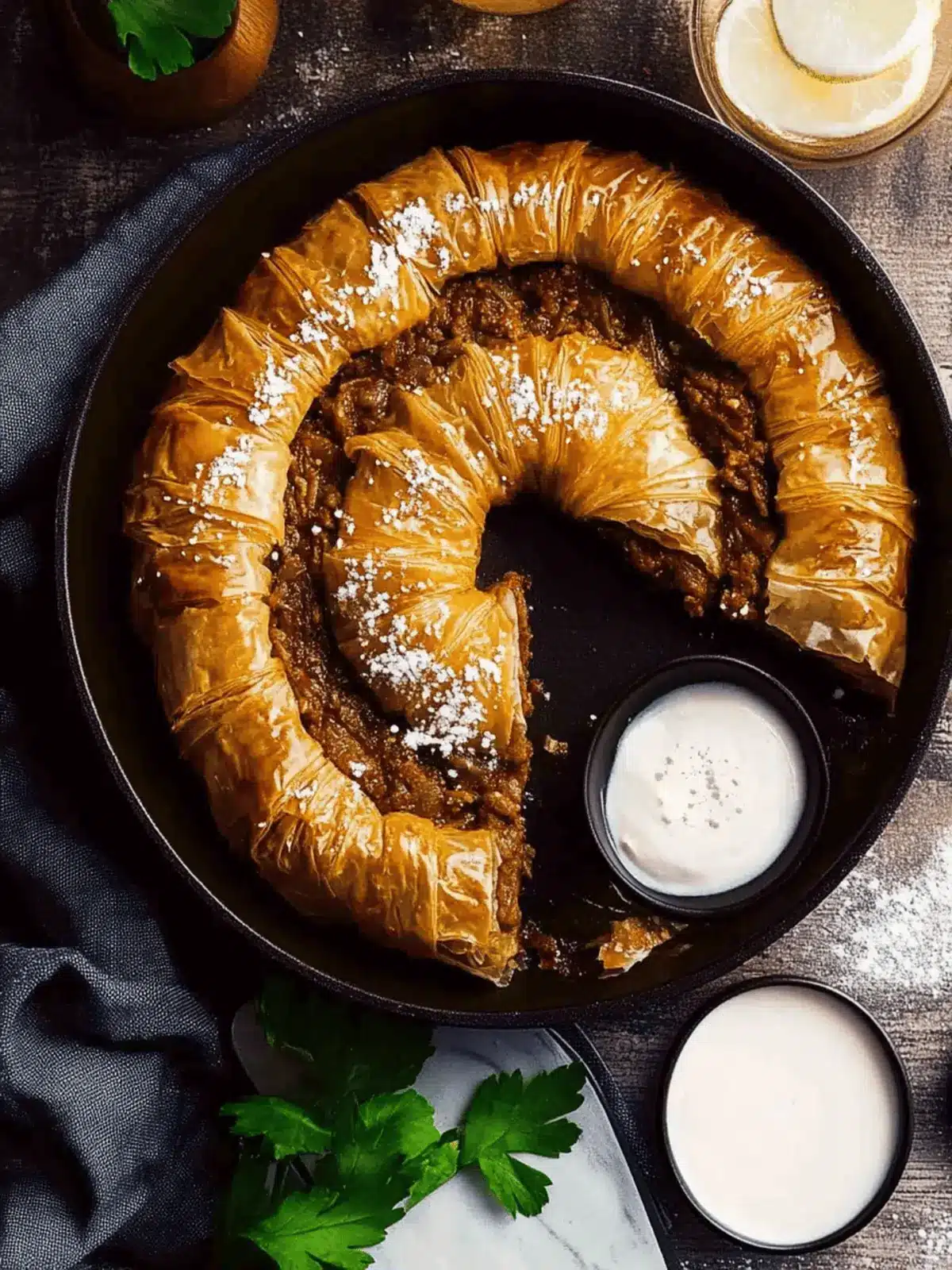 Borek   Spiced lamb filo pastry