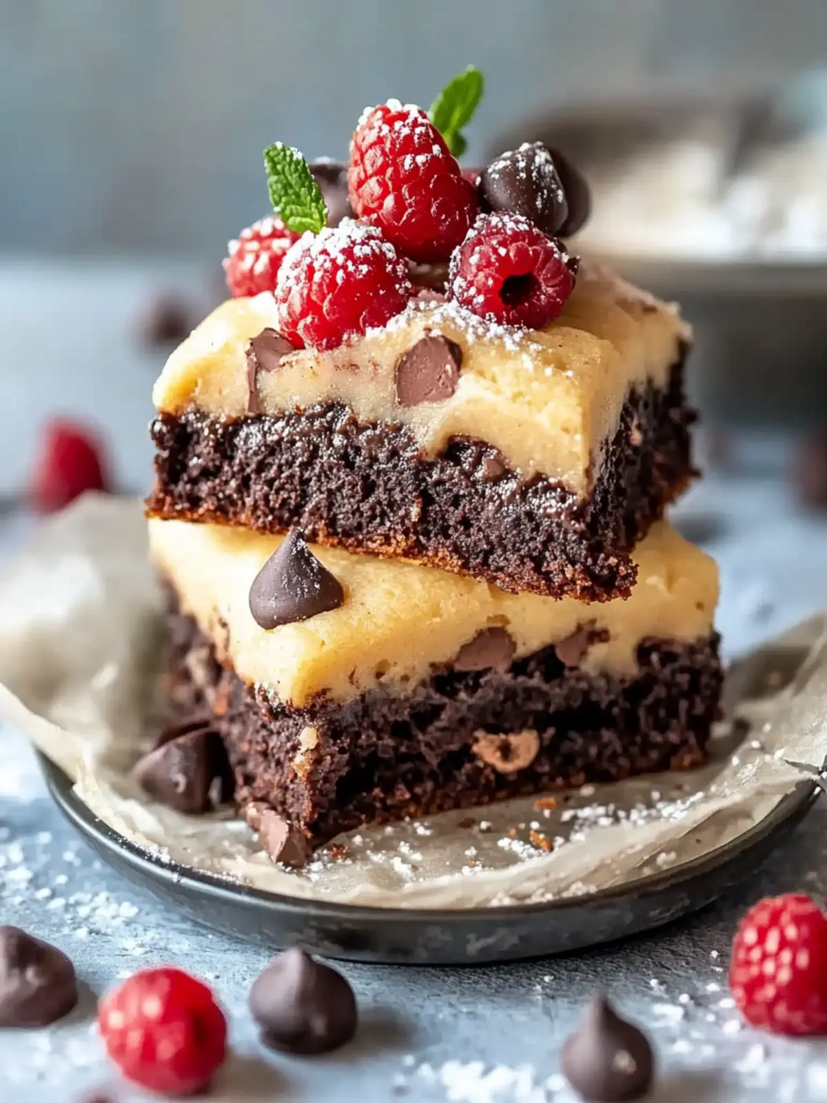 Double Layer Vegan Brookies