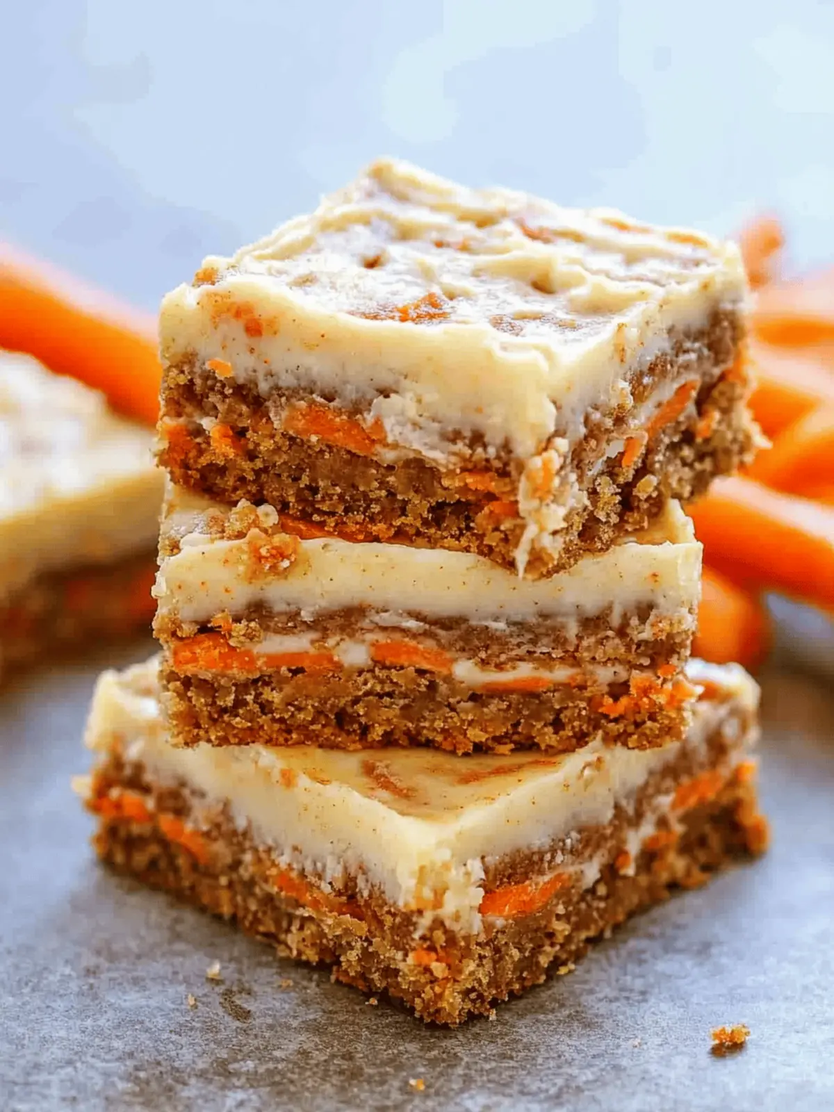 Delicious Cream Cheese Carrot Cake Bars for Spring Celebrations 2 Cream Cheese Carrot Cake Bars
