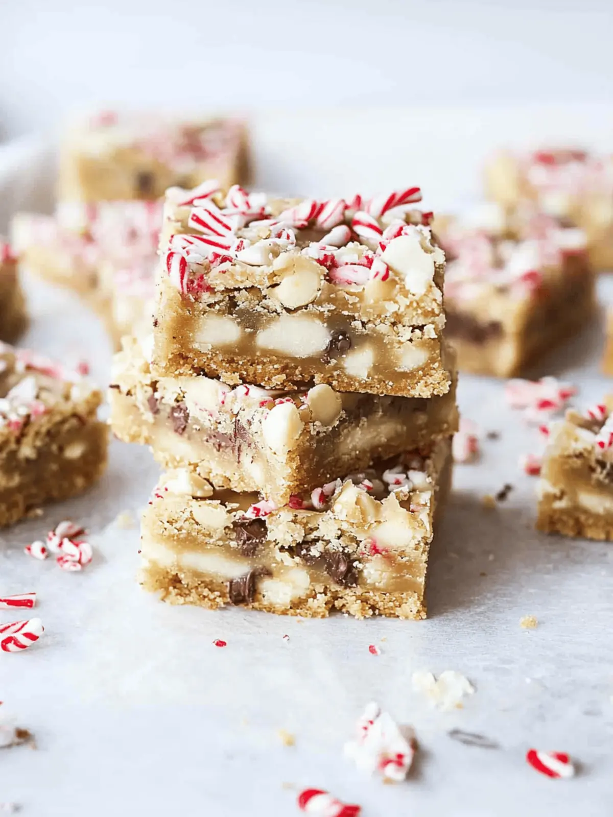 Irresistible White Chocolate Peppermint Blondies for the Holidays 3 White Chocolate Peppermint Blondies