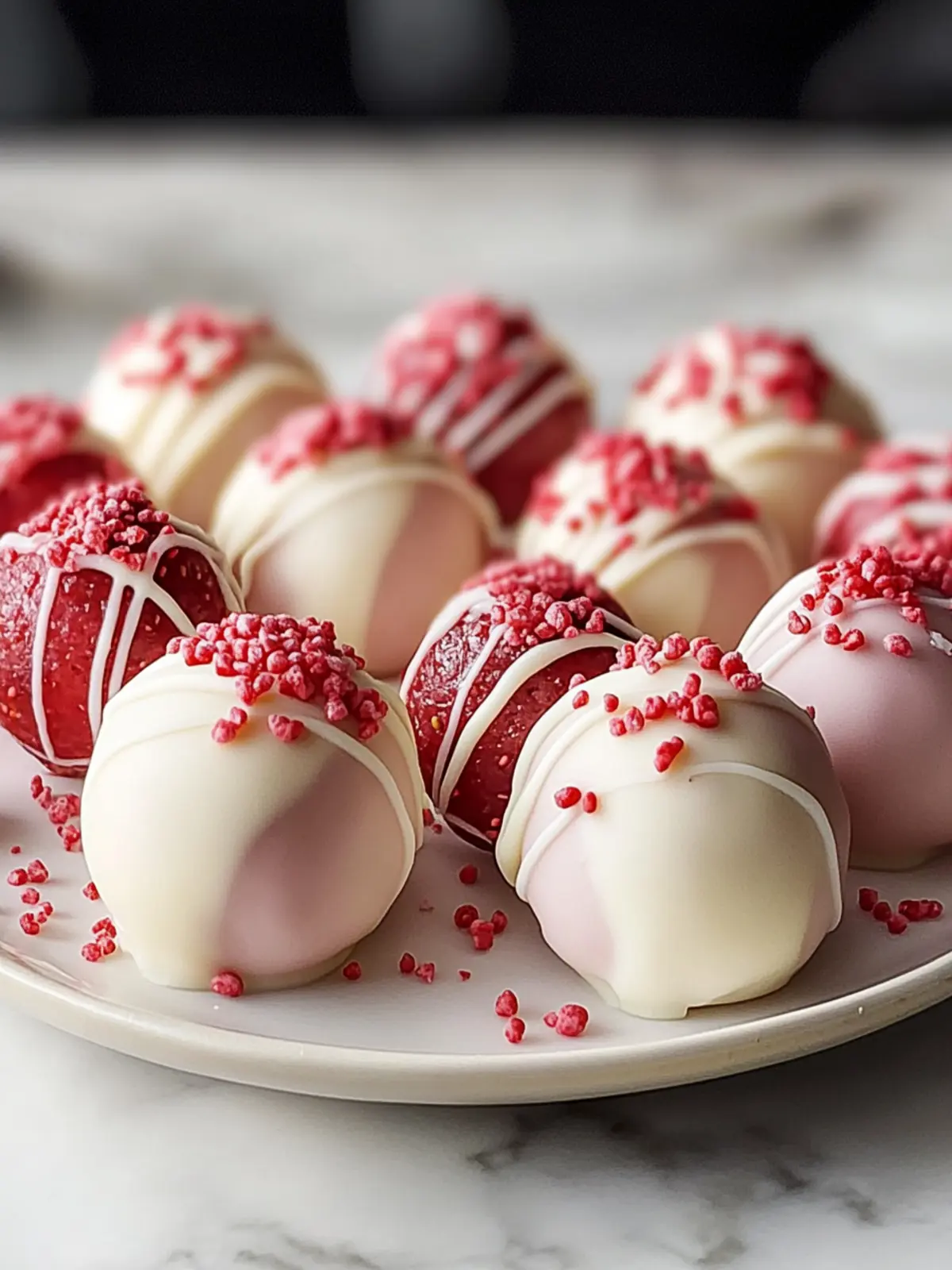 Creamy Strawberry Cheesecake Truffle Balls for Easy Indulgence 2 Strawberry Cheesecake Truffle Balls