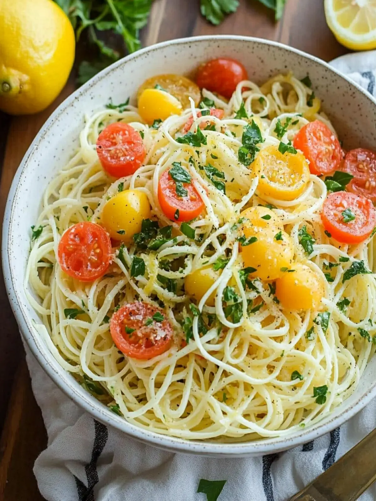 Lemon Capellini Salad