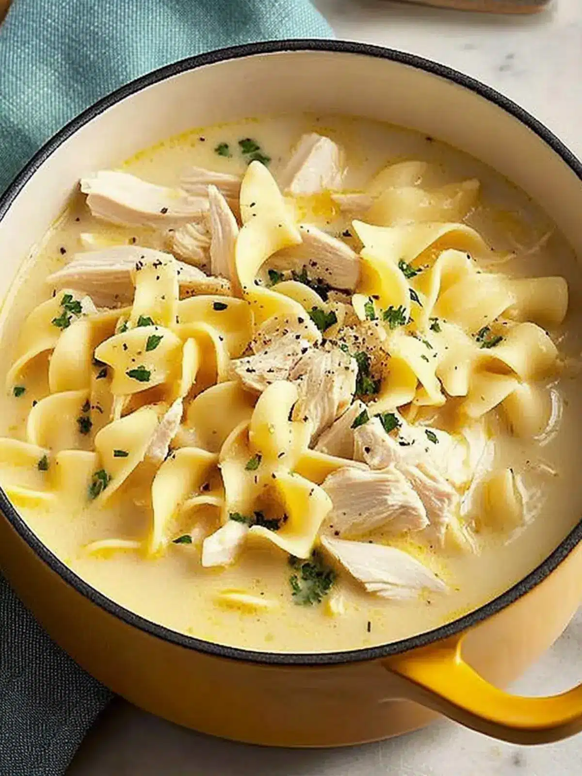 Creamy Chicken Noodle Soup for a Cozy Night In 4 Creamy Chicken Noodle Soup
