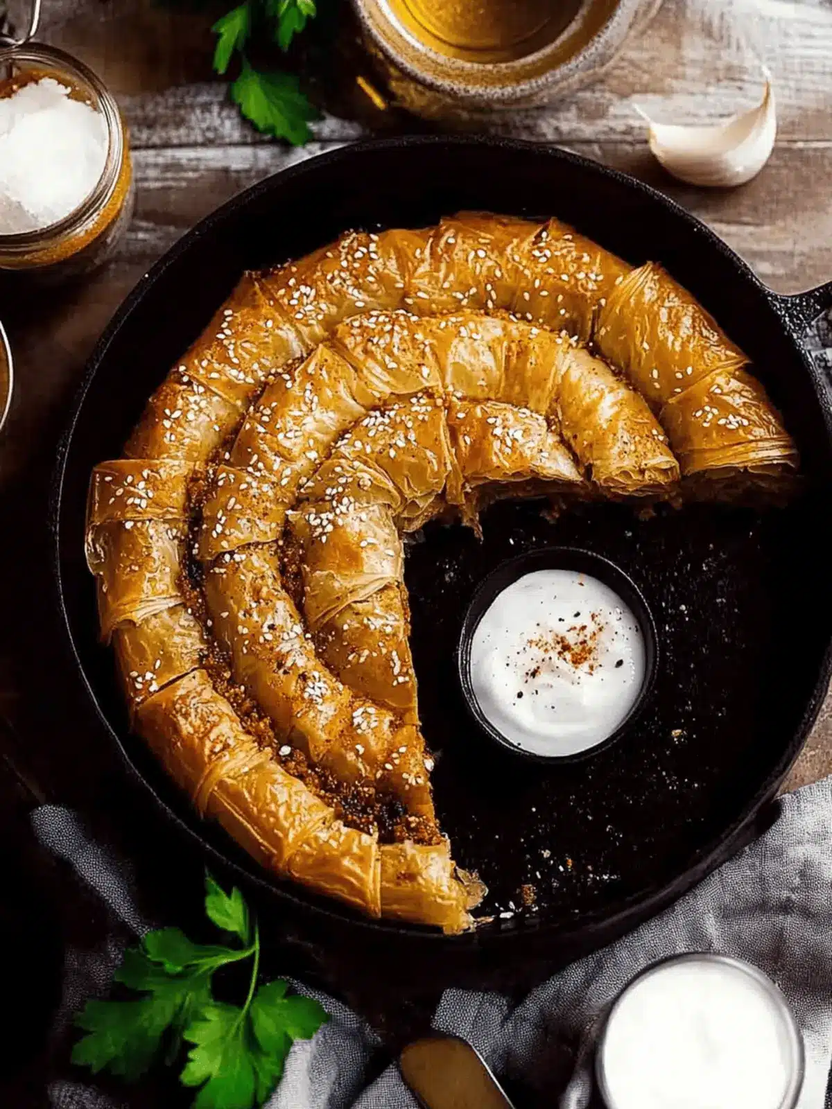 Borek   Spiced lamb filo pastry