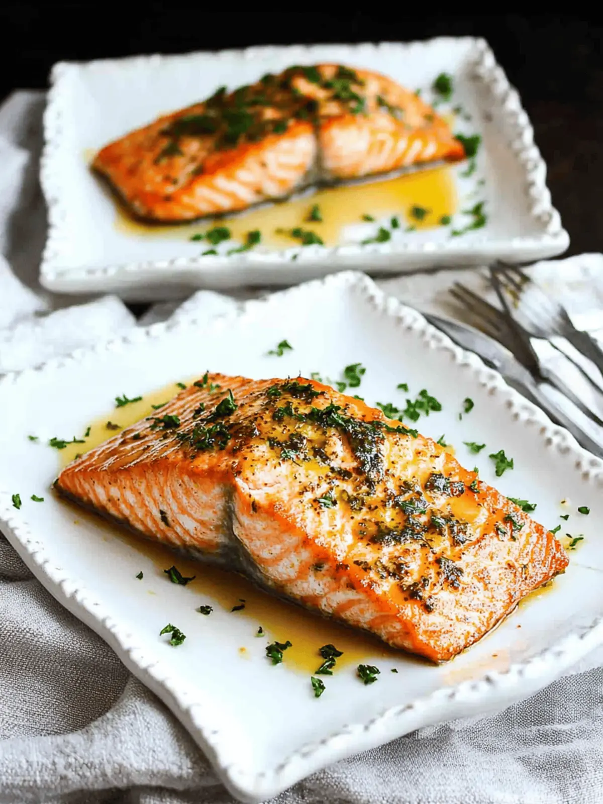 Maple Dijon Baked Salmon