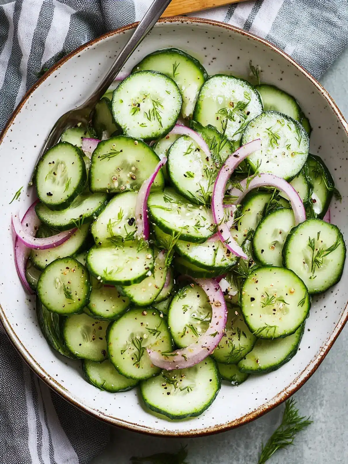 Crisp Cucumber Salad with Herb Vinaigrette for Summer Bliss 2 Cucumber Salad