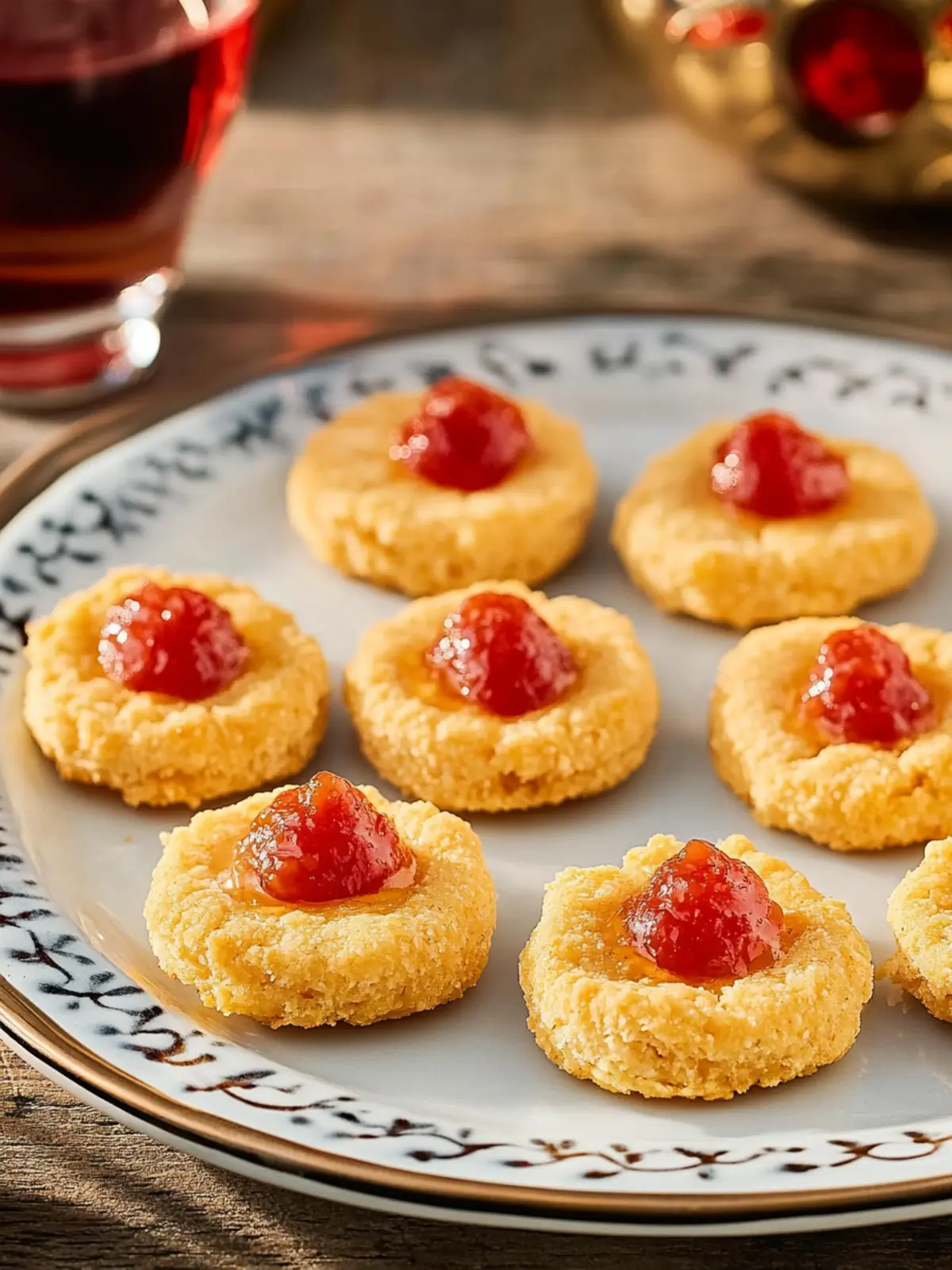 Pimento Cheese Thumbprint Crackers- New Year dessert ideas