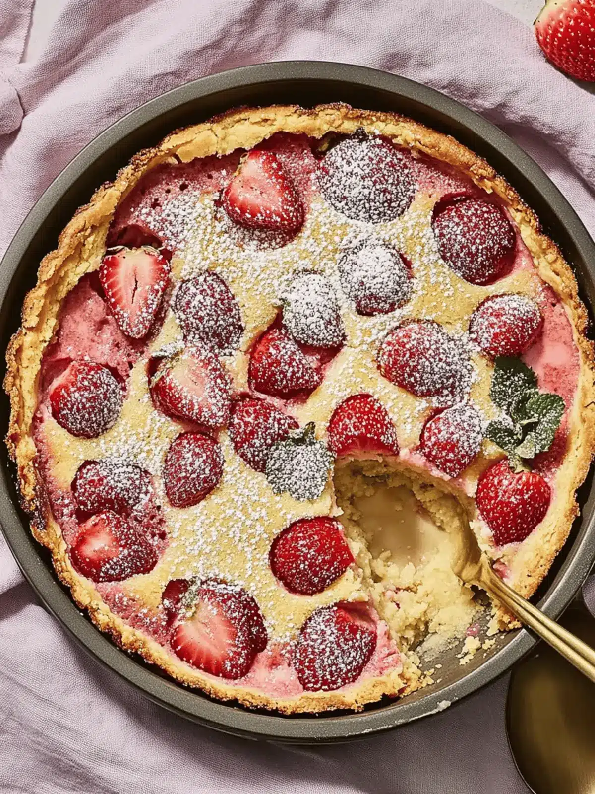 Irresistible Strawberry Clafoutis: A Gluten-Free Delight 4 Strawberry Clafoutis