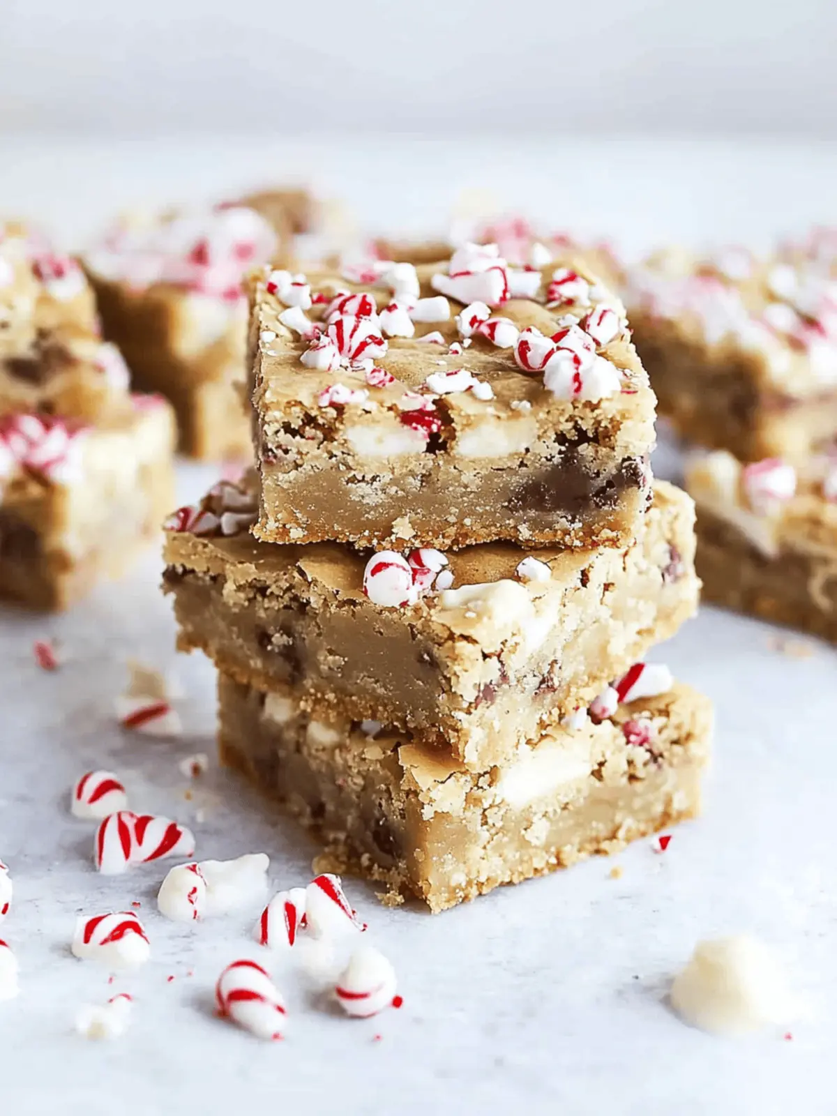 Irresistible White Chocolate Peppermint Blondies for the Holidays 4 White Chocolate Peppermint Blondies