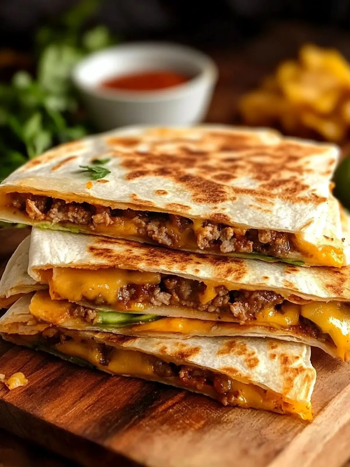 Cheeseburger Quesadillas: Your New Favorite Comfort Meal 3 Cheeseburger Quesadillas