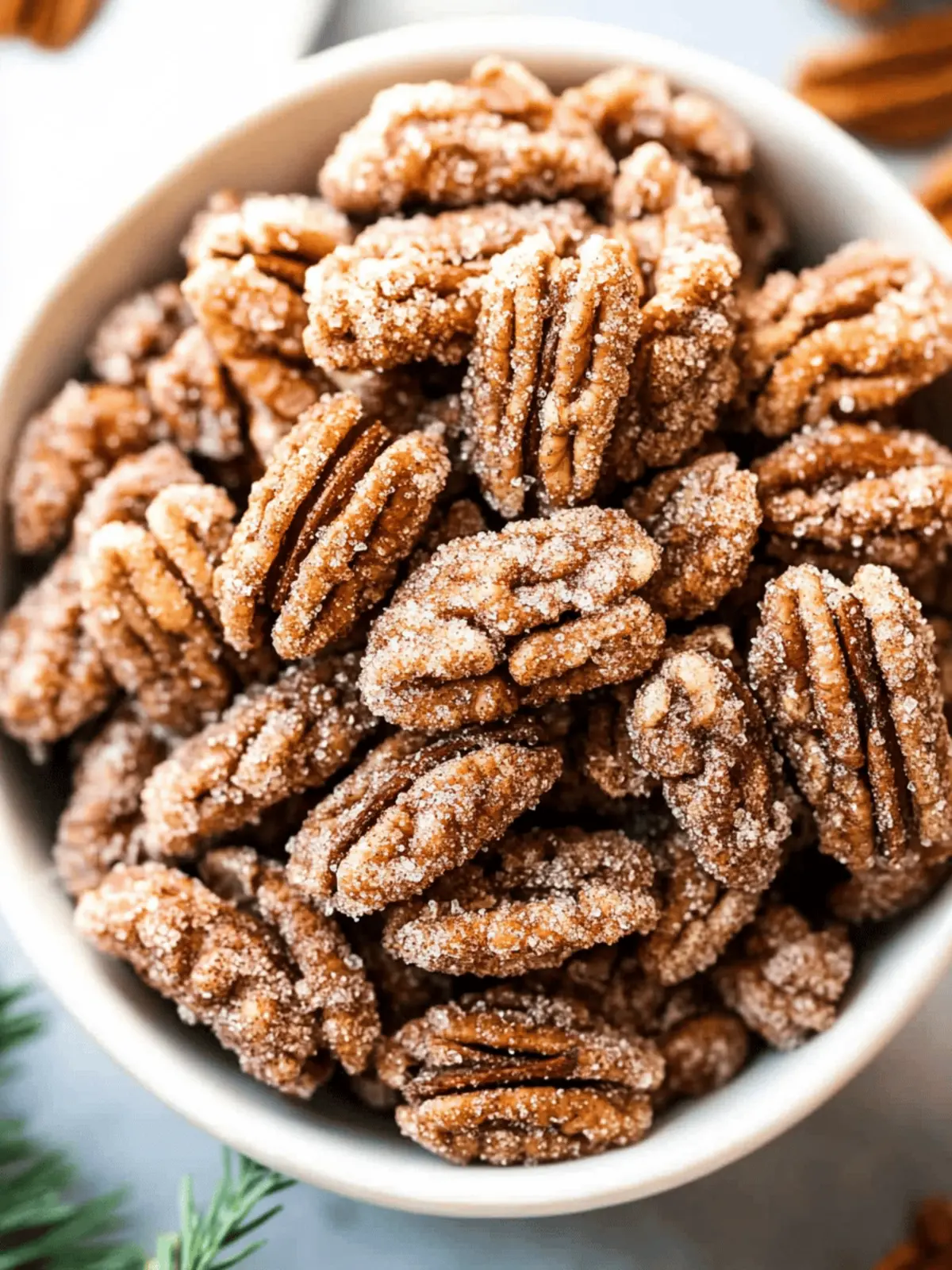 Crispy Cinnamon Sugar Pecans for Irresistible Snacking Delight 3 Cinnamon Sugar Pecans (Candied Pecans)