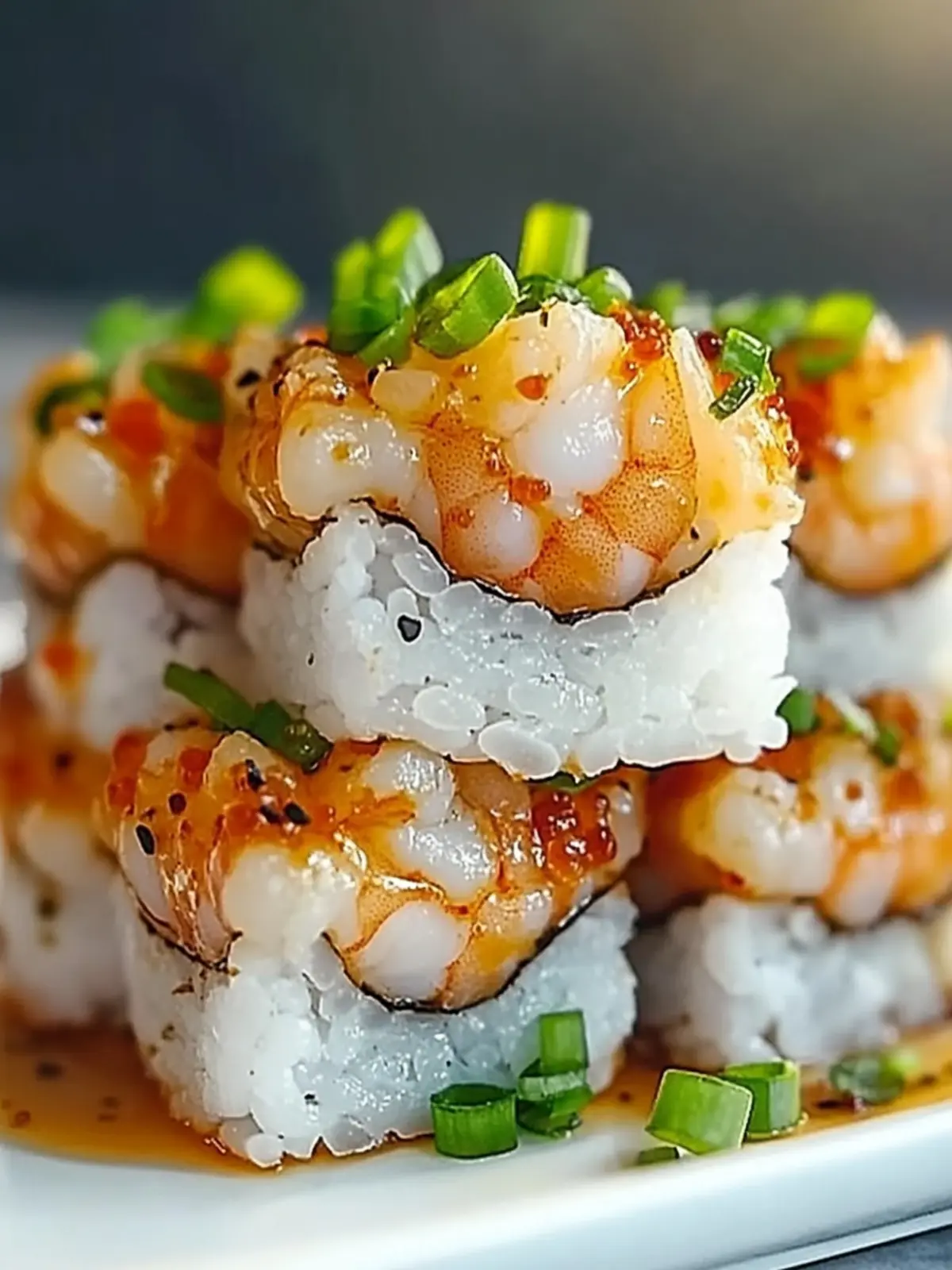 Spicy Shrimp Sushi Stacks: Quick & Flavorful Dinner Delight 3 Spicy Shrimp Sushi Stacks
