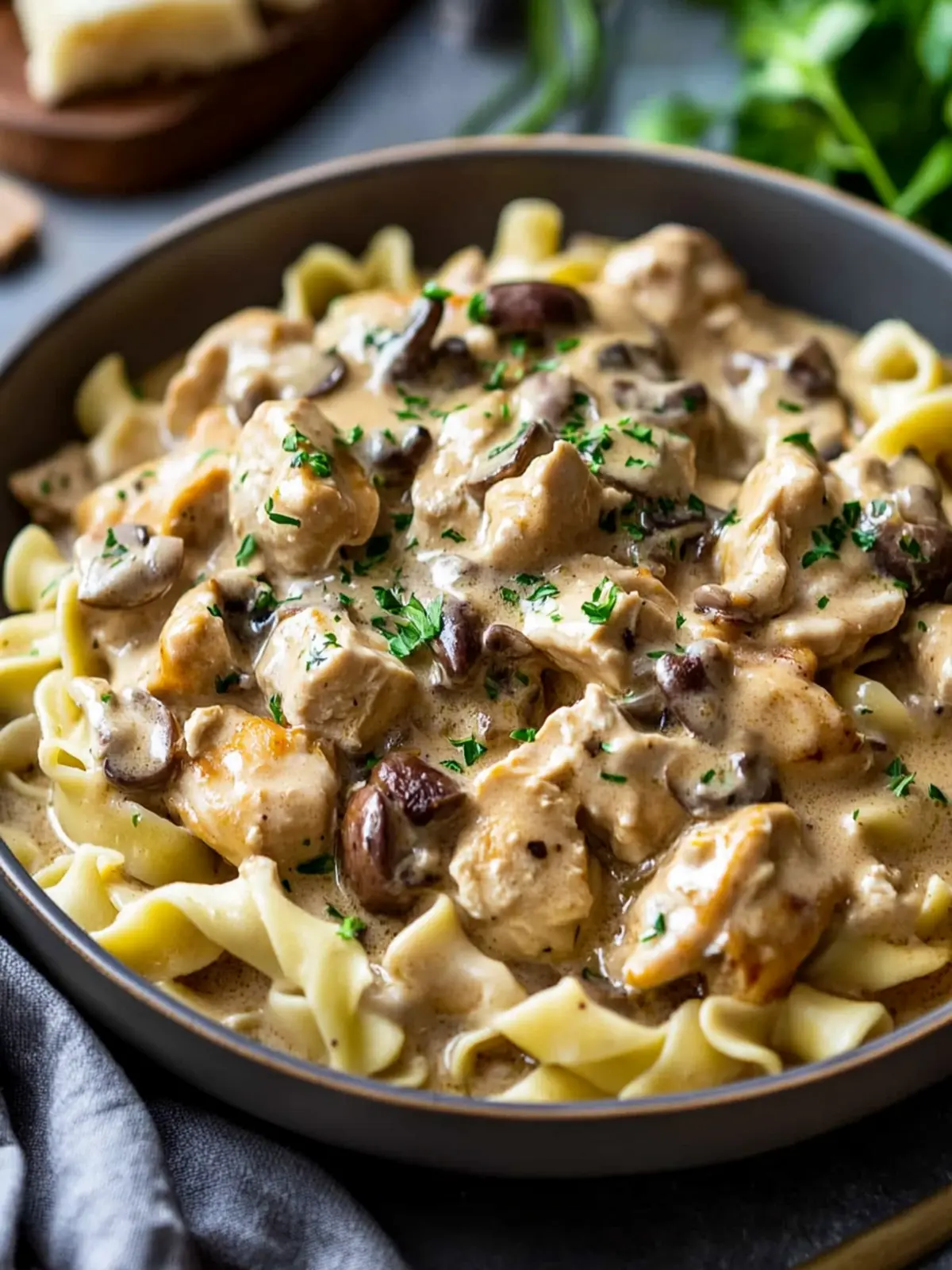 Rich Chicken Stroganoff