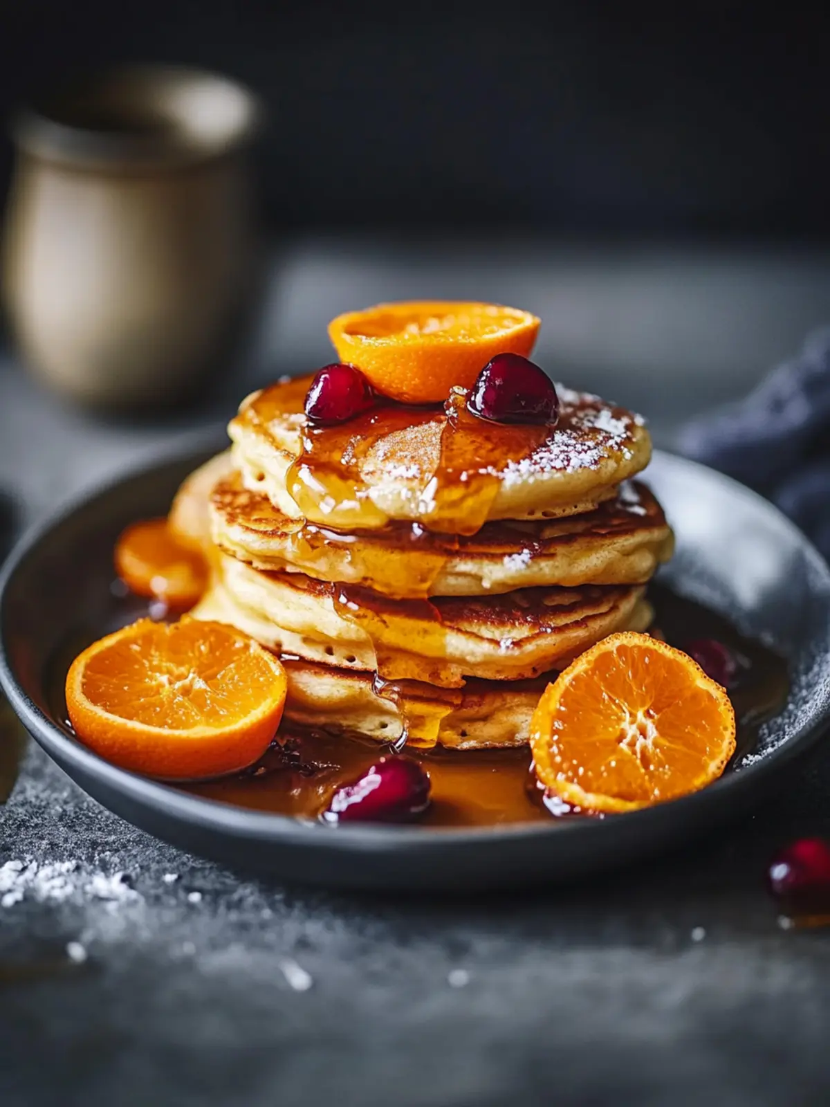 Delicious Ricotta Hotcakes with Salted Caramel for Valentine s Day 3 Ricotta hotcakes with salted caramel and clementines- Valentine s breakfast recipes
