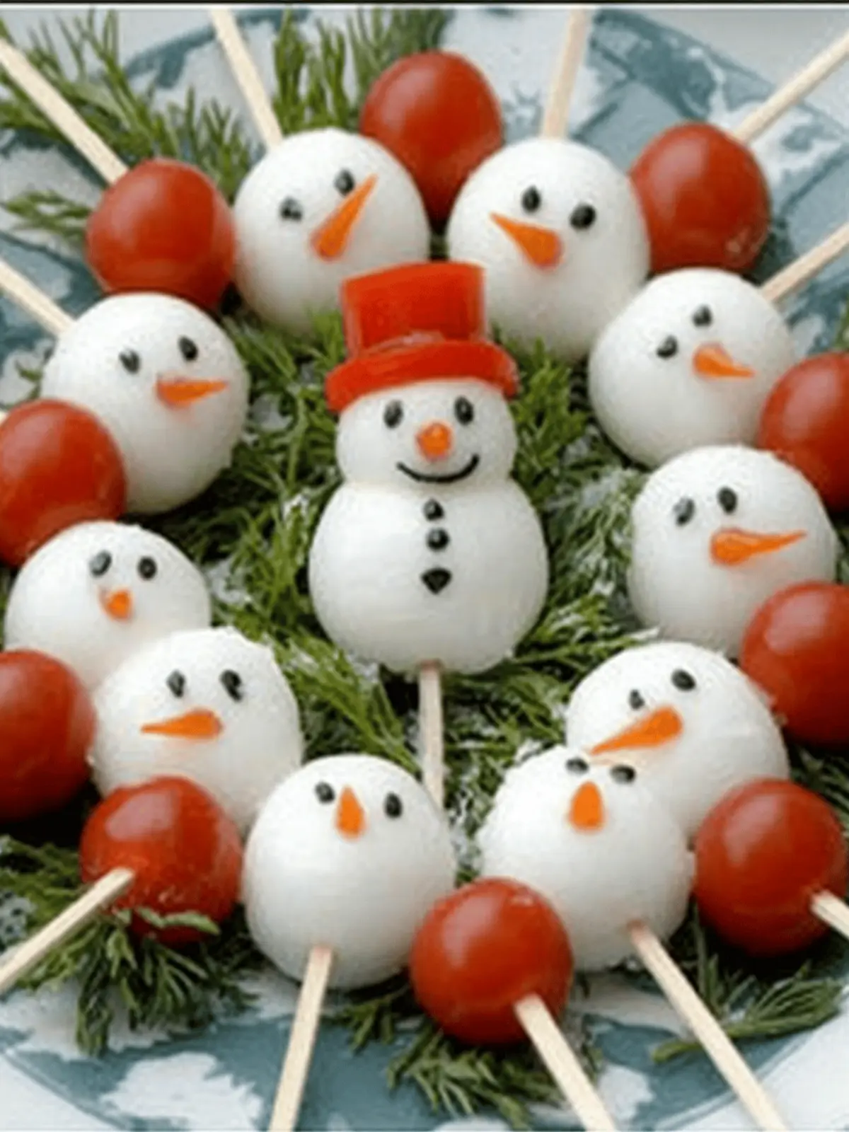 Snowman Stick Platter