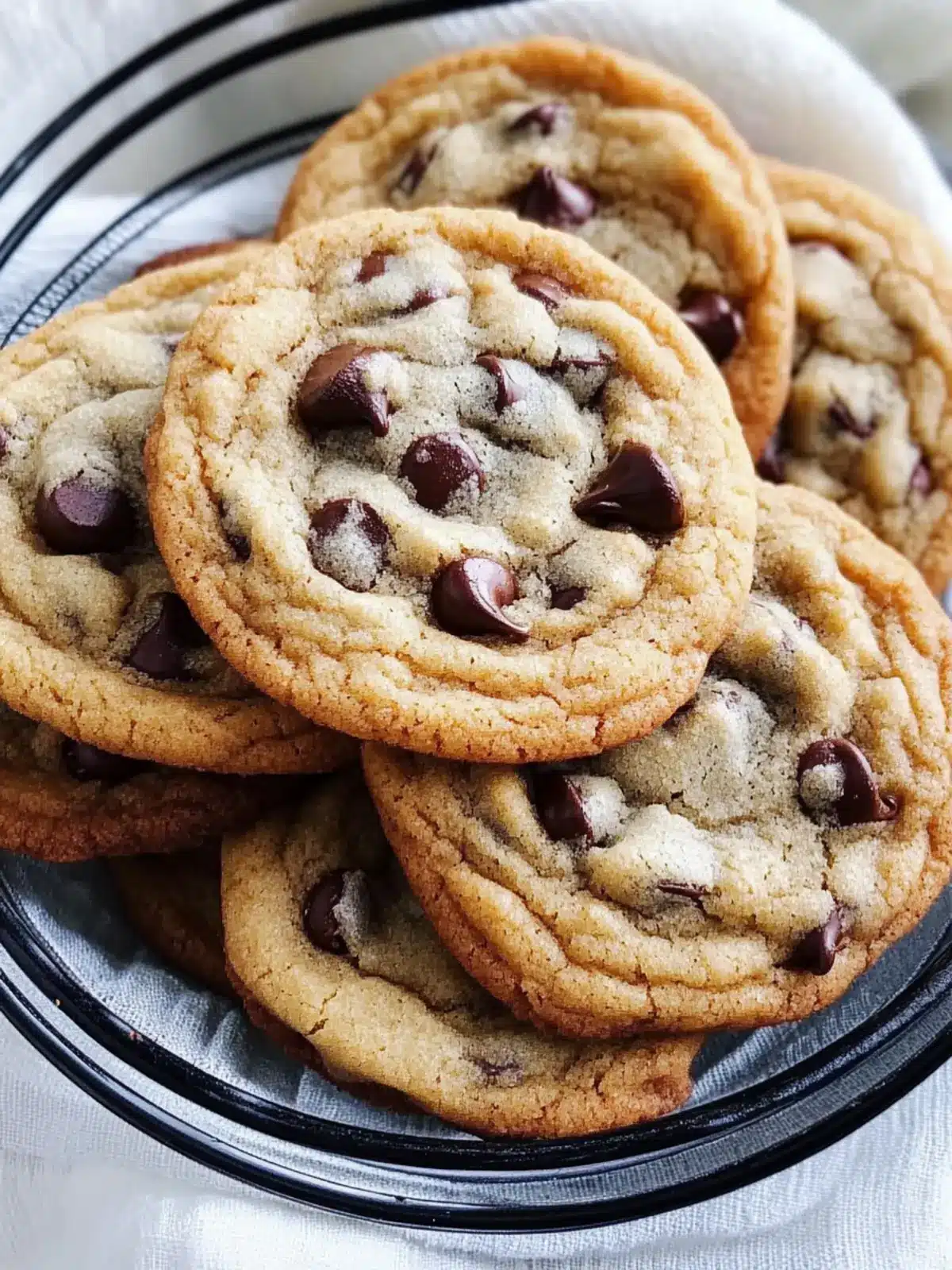 Thin & Chewy Chocolate Chip Cookies