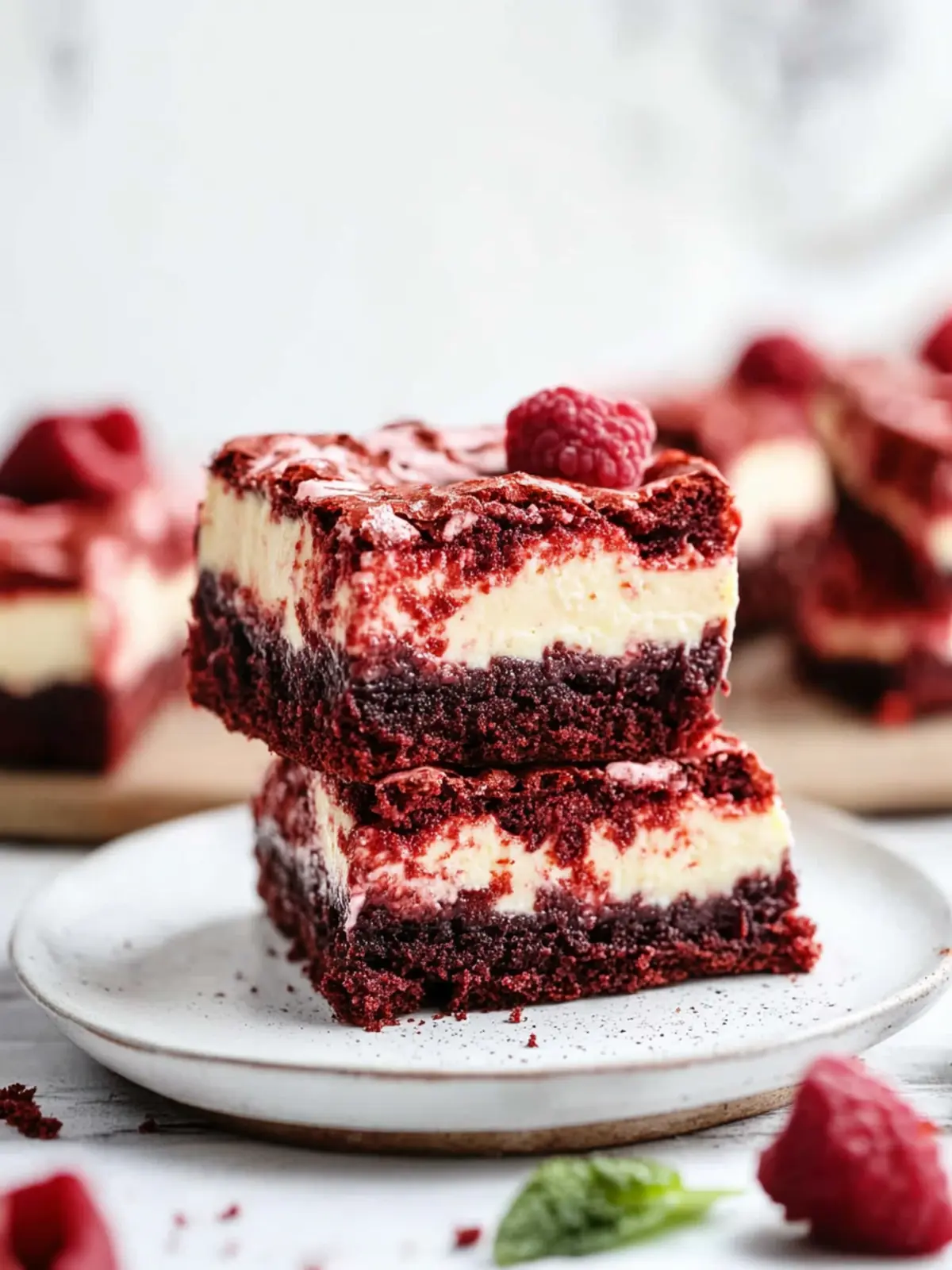 Red Velvet Cheesecake Brownies-Valentine s Day desserts