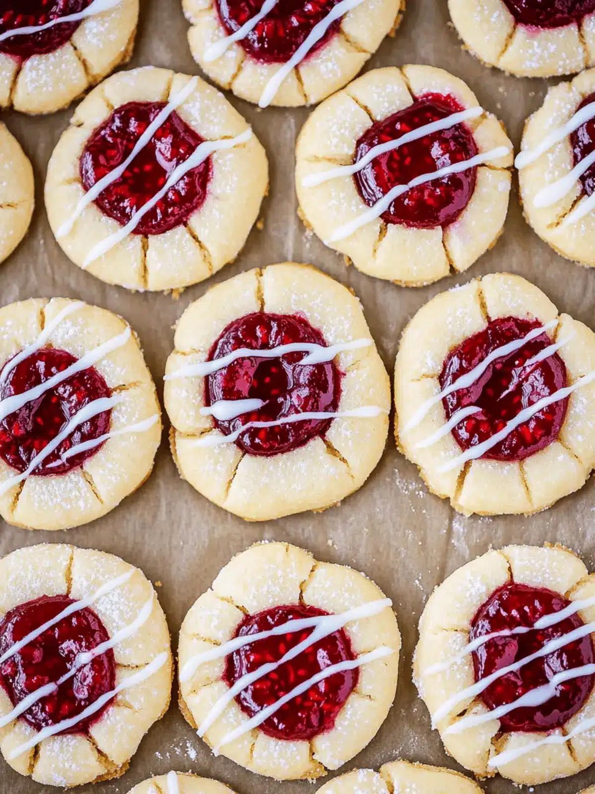 Irresistible Thumbprint Cookies Raspberry Almond Shortbread Delight 4 Thumbprint Cookies {Raspberry Almond Shortbread}