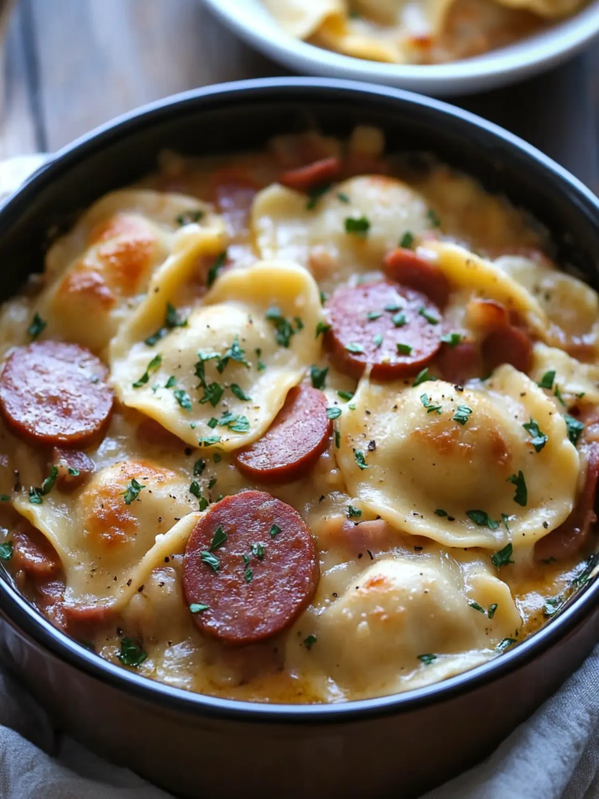 Crock pot Pierogi Casserole with Kielbasa Recipe