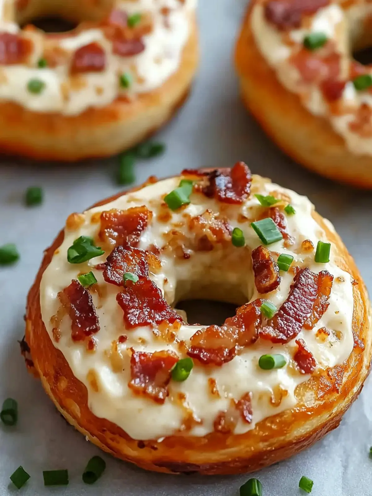 Zesty Bacon Cream Cheese Bagels
