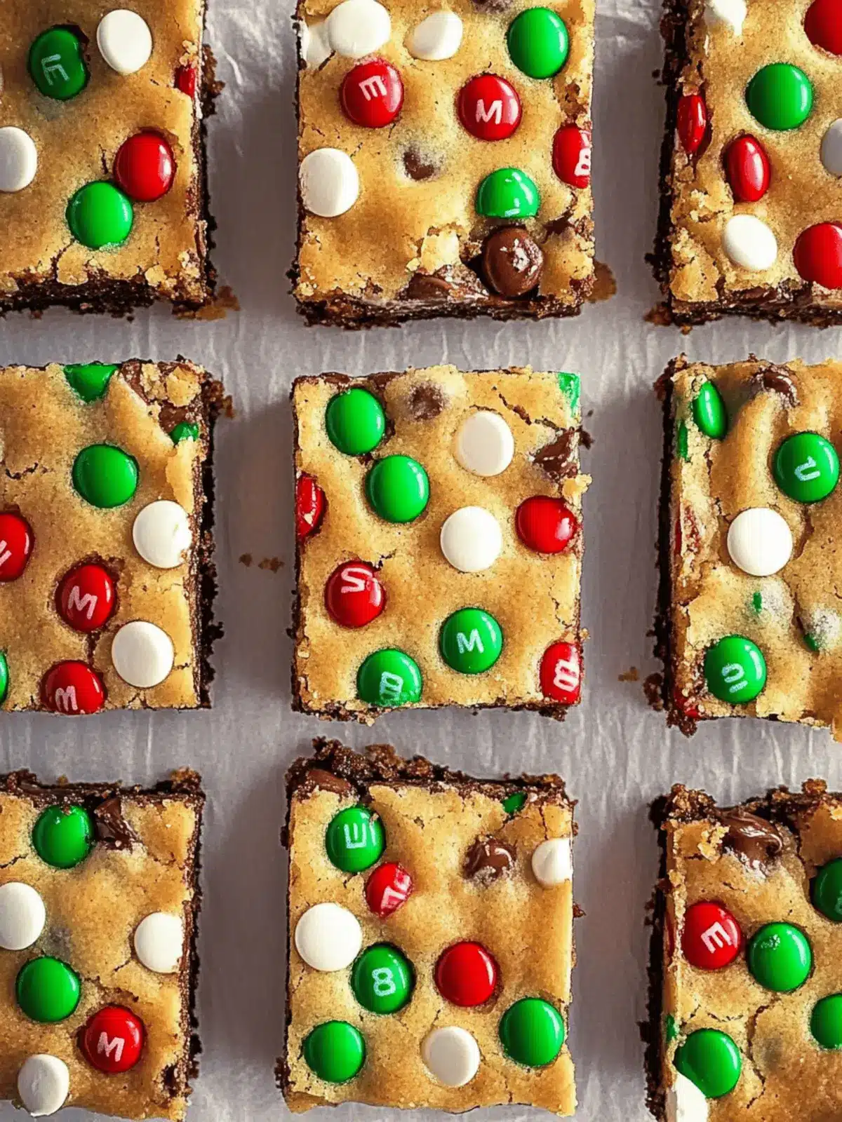 M&M Christmas Cookie Bars That Make Holiday Magic Happen 4 M&M Christmas Cookie Bars