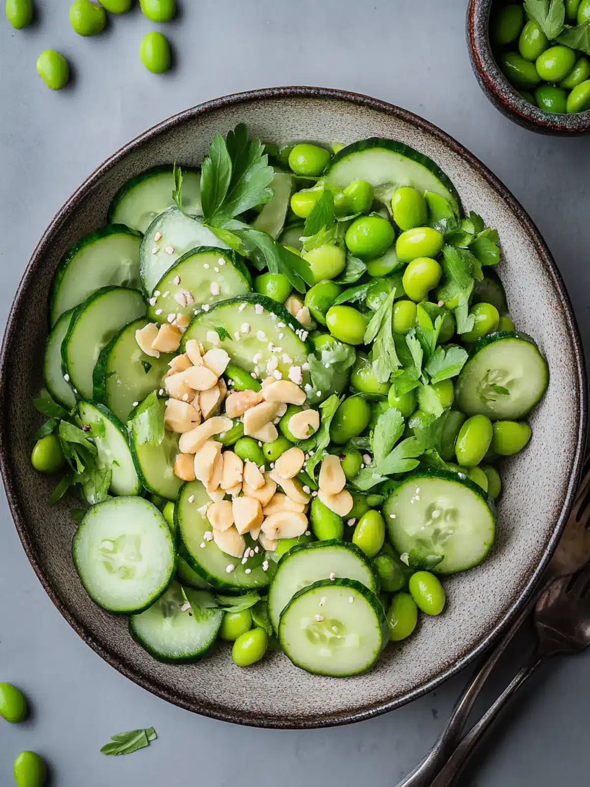Cucumber Edamame Salad with Creamy Miso Dressing Magic 3 Cucumber Edamame Salad with Creamy Miso Dressing
