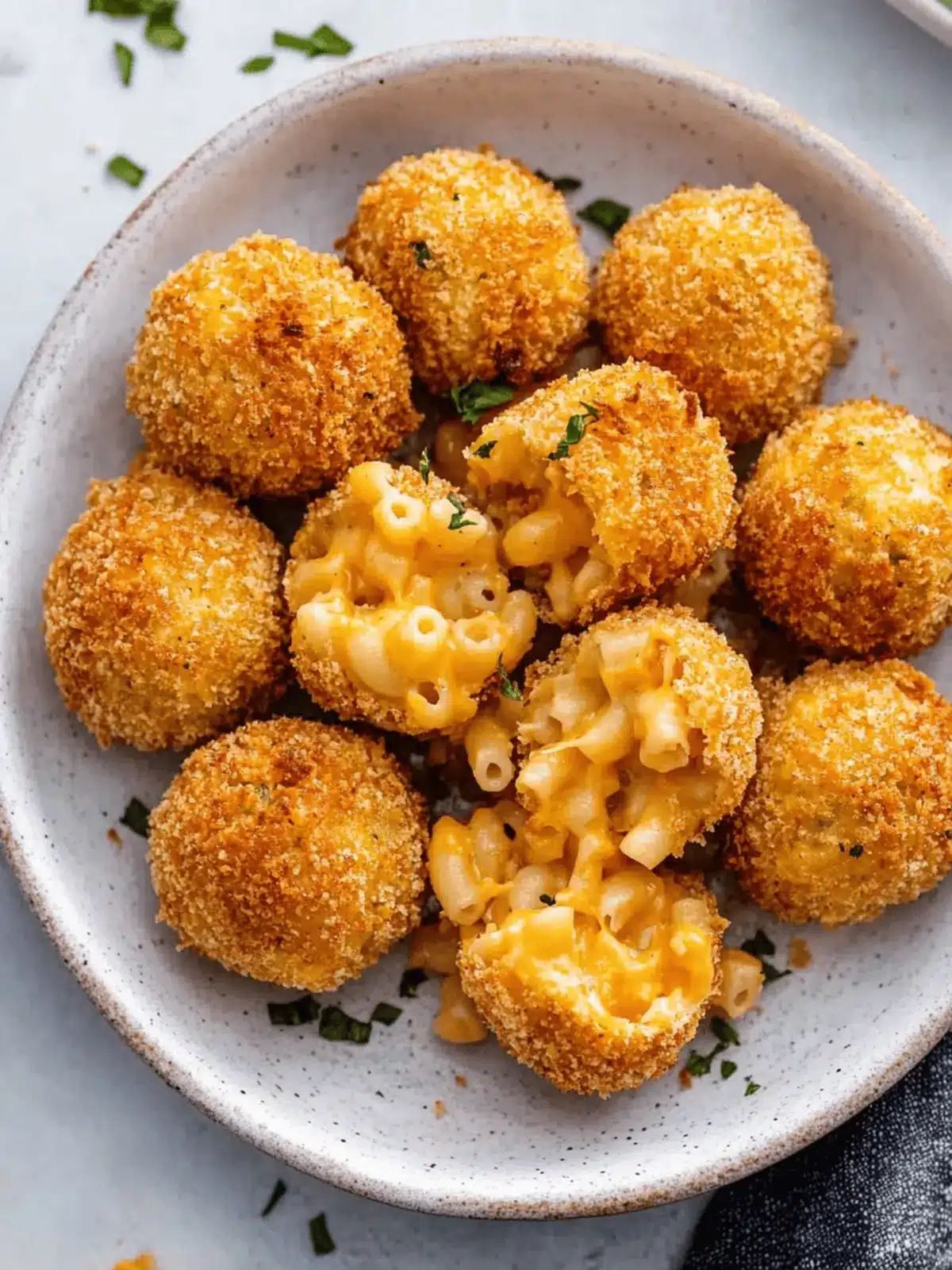 Air Fryer Mac and Cheese Balls